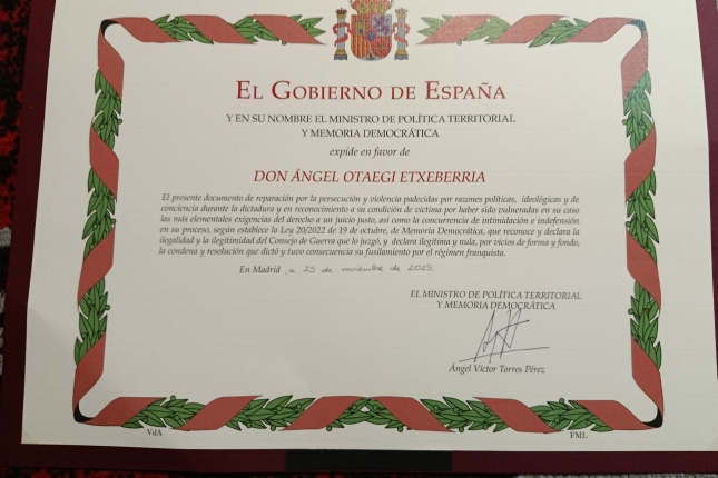 OTAEGIREN BIKTIMA AITORTZA AGIRIA OTAEGIREN BIKTIMA AITORTZA AGIRIA