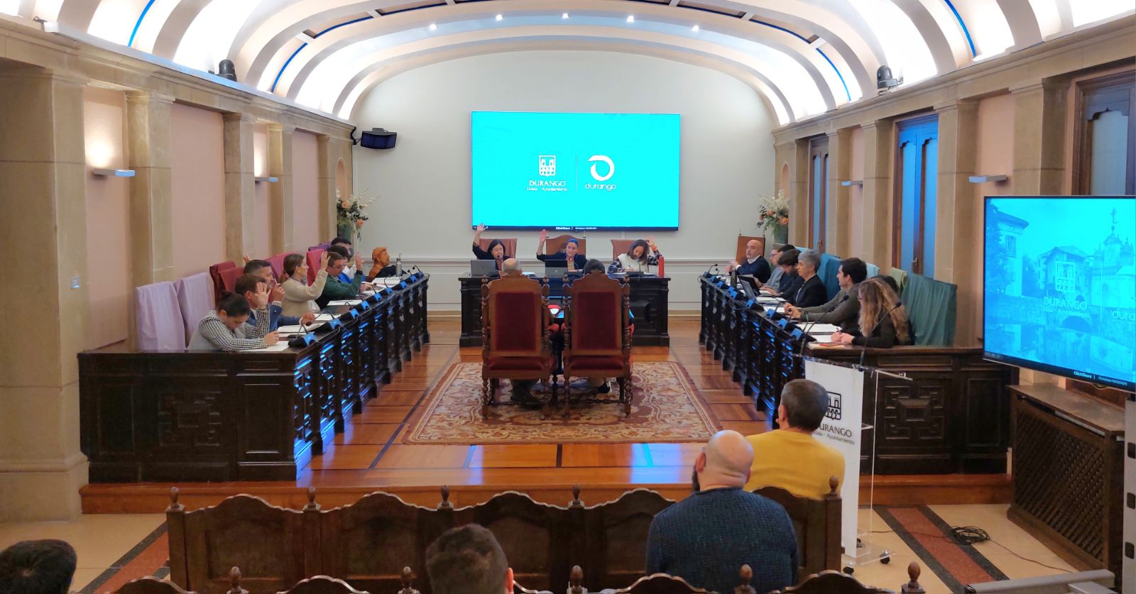 Durangoko Udalaren osoko bilkura, artxiboko irudi batean. BERRIA