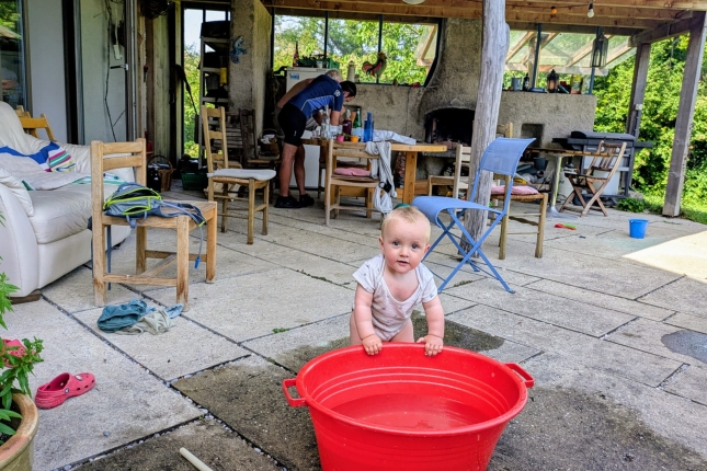 Elai Fredericen etxean, Martignyn (Suitza), Frantziako mugatik gertu. MIKEL GOMEZ GAUNA