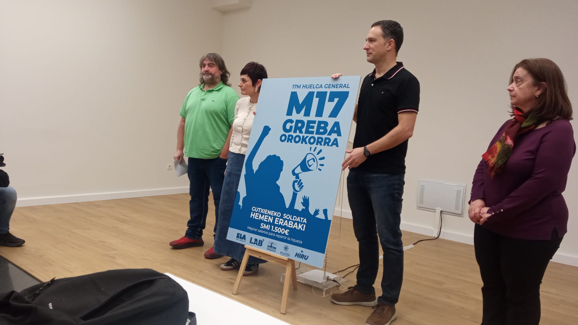 ELAren eta LABen agerraldia. BERRIA