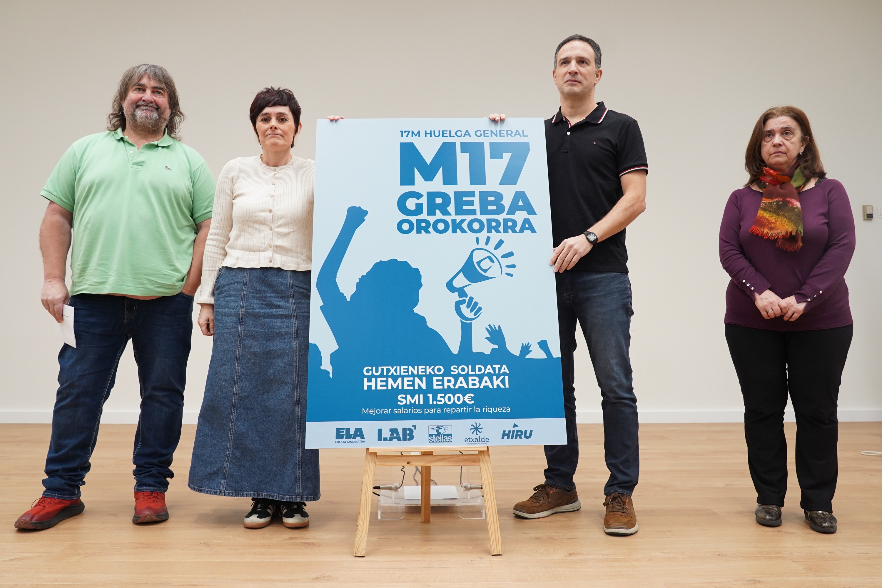 ELAren eta LABen agerraldia. ARITZ LOIOLA / FOKU