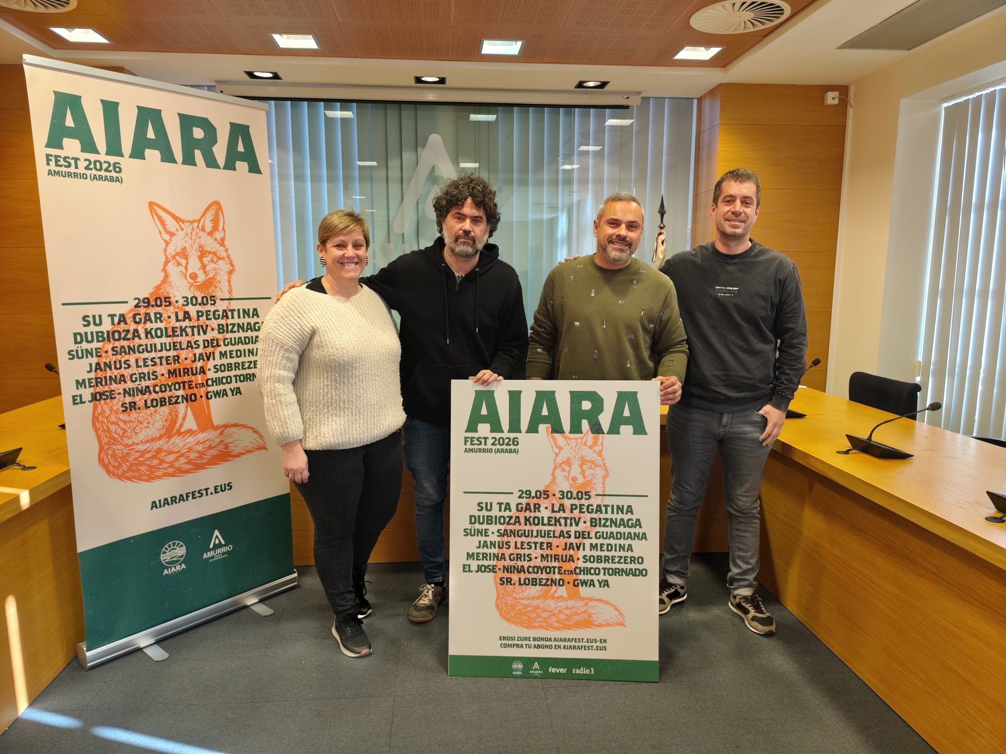 Aiara Fest jaialdiaren egituaraua aurkeztu dute gaur Amurrion. AMURRIOKO UDALA