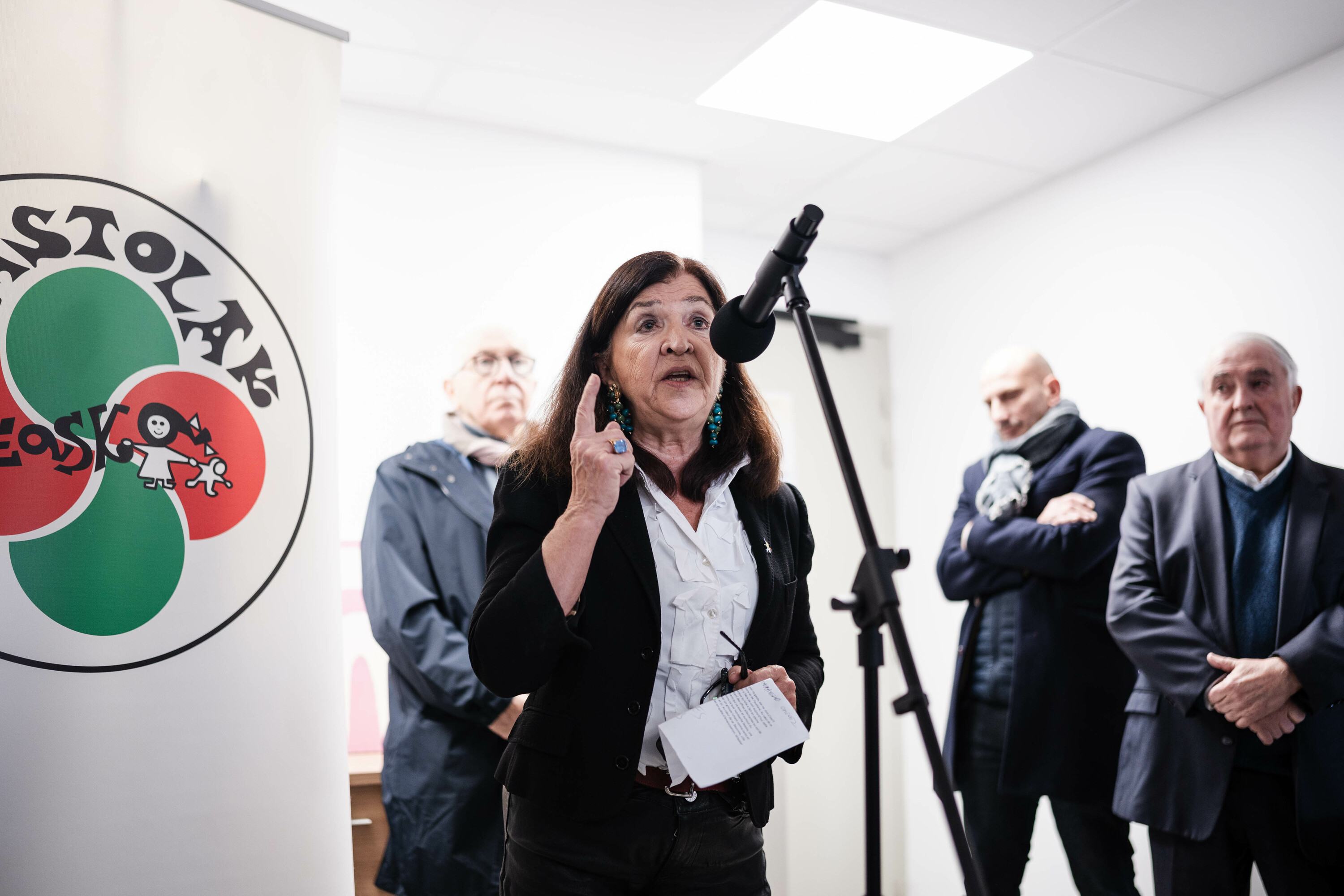 Beatrice Molle Haran, Seaskak Baionan egin duen aurkezpenean. NAHIA GARAT