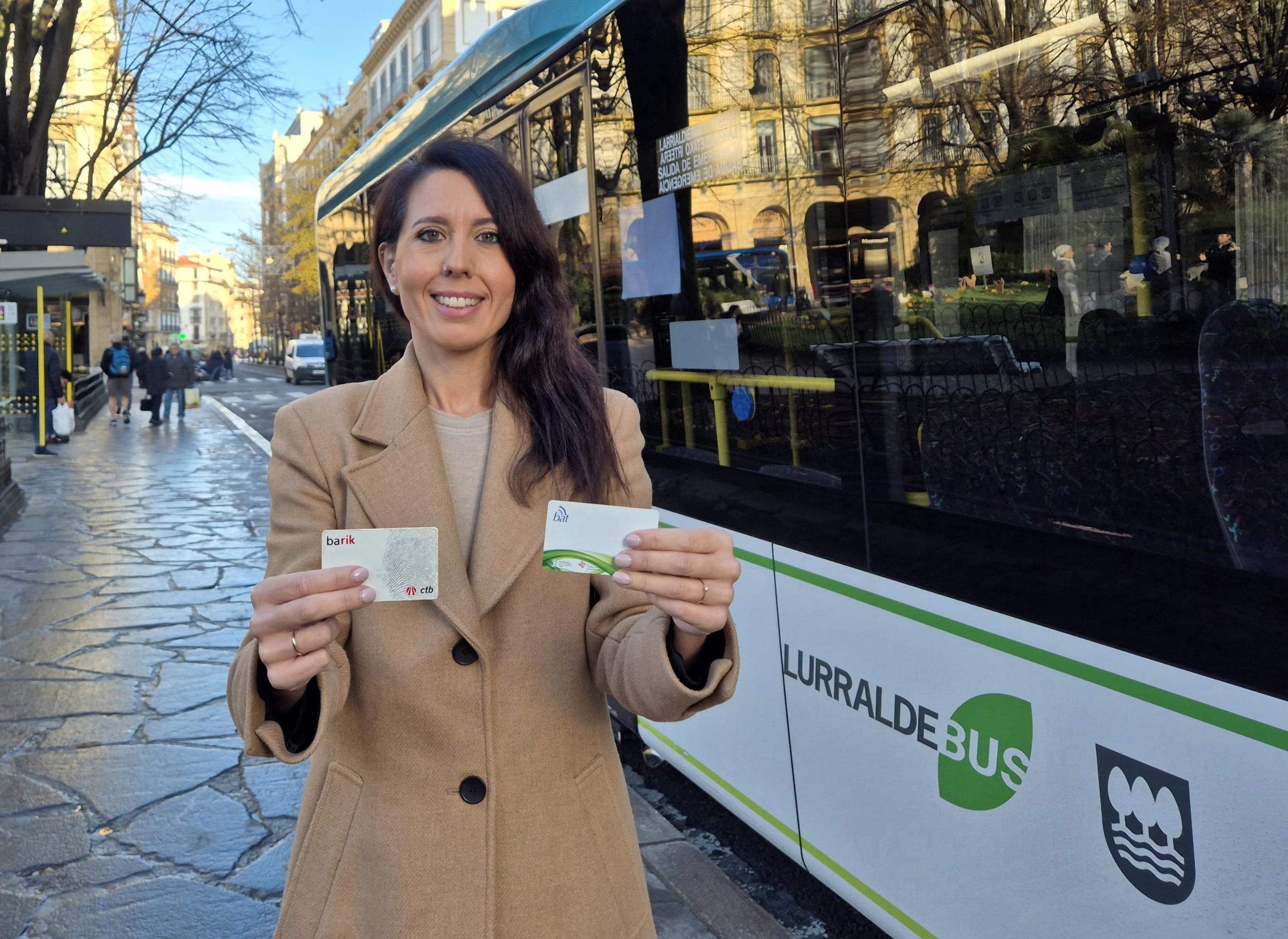 Azahara Dominguez Gipuzkoako Foru Aldundiko Mugikortasuneko, Turismoko eta Lurralde Antolaketako diputatua, abenduaren 12an, Donostian. GIPUZKOAKO FORU ALDUNDIA