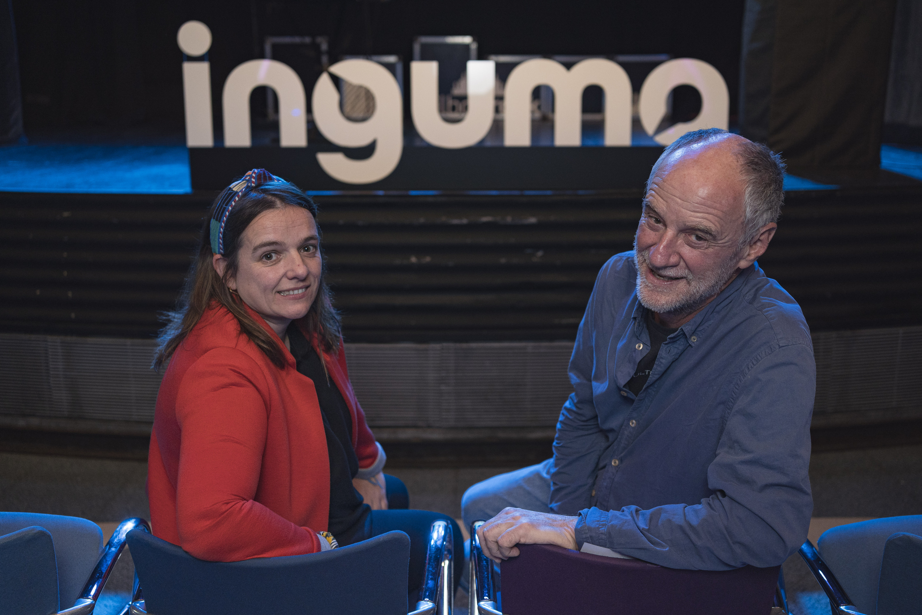 Torrealdai eta Alegria, Bilbon, Ingumaren 25. urtemuga ospatzeko ekitaldia hasi aurretik. ARITZ LOIOLA / FOKU