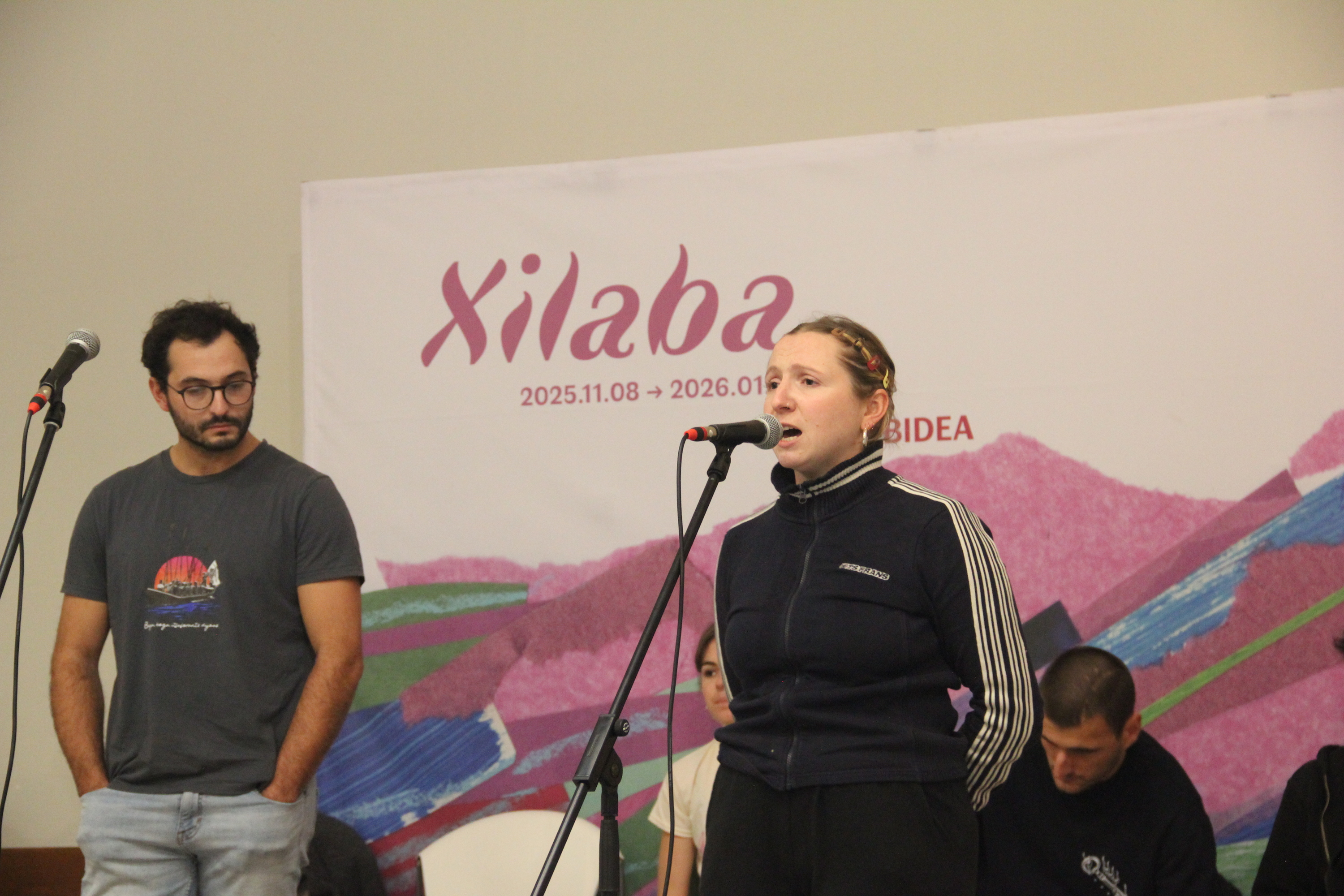 Elixabet Etxandi, larunbatean, Muskildin jokatutako saioan. BERTSOZALE ELKARTEA