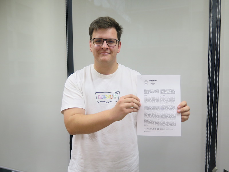 Iñaki Mendiluze Zumarragako Udaleko Gazteria zinegotzia, asteon, Zumarragan. BERRIA