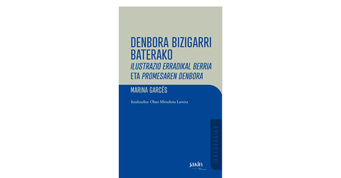 'Denbora bizigarri baterako' liburuaren azala.