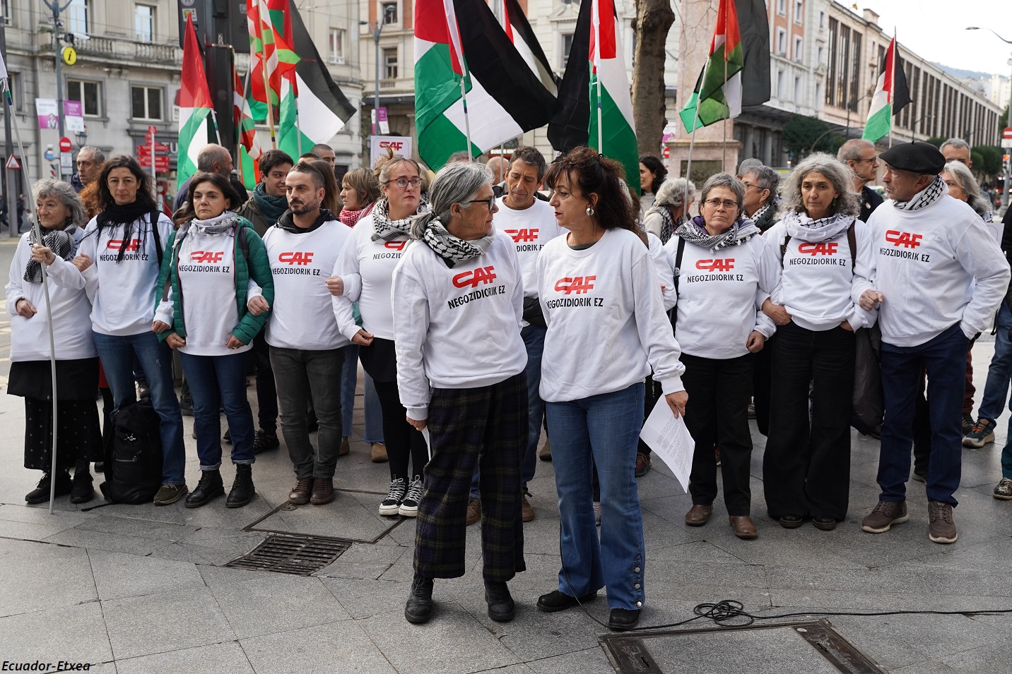 Bilbon egindako agerraldia. ECUADOR ETXEA