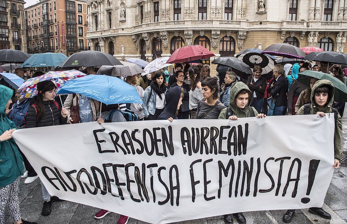 Sexu erasoen aurkako protesta bat Bilbon. MARISOL RAMIREZ, FOKU