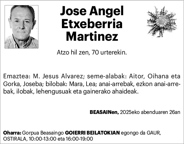 jose angel etxeberria martinez