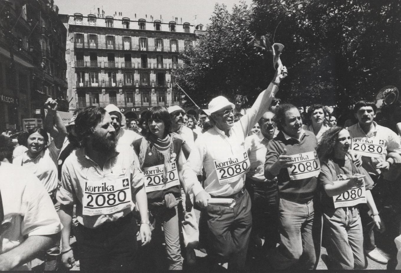 Lehenengo Korrikaren amaiera, Bilbon. BERRIA
