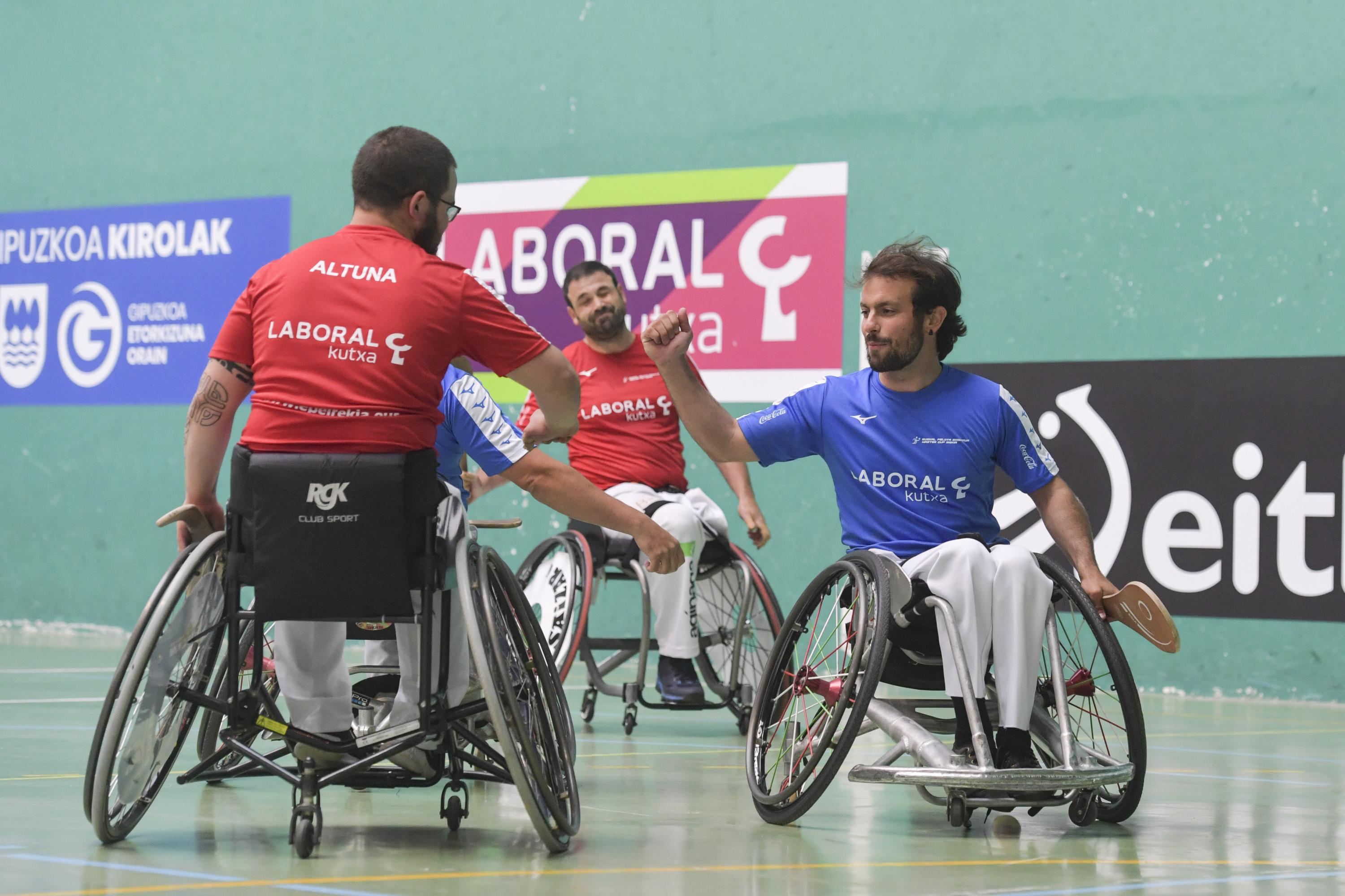 Pilota egokituko partida bat. IDOIA ZABALETA / FOKU