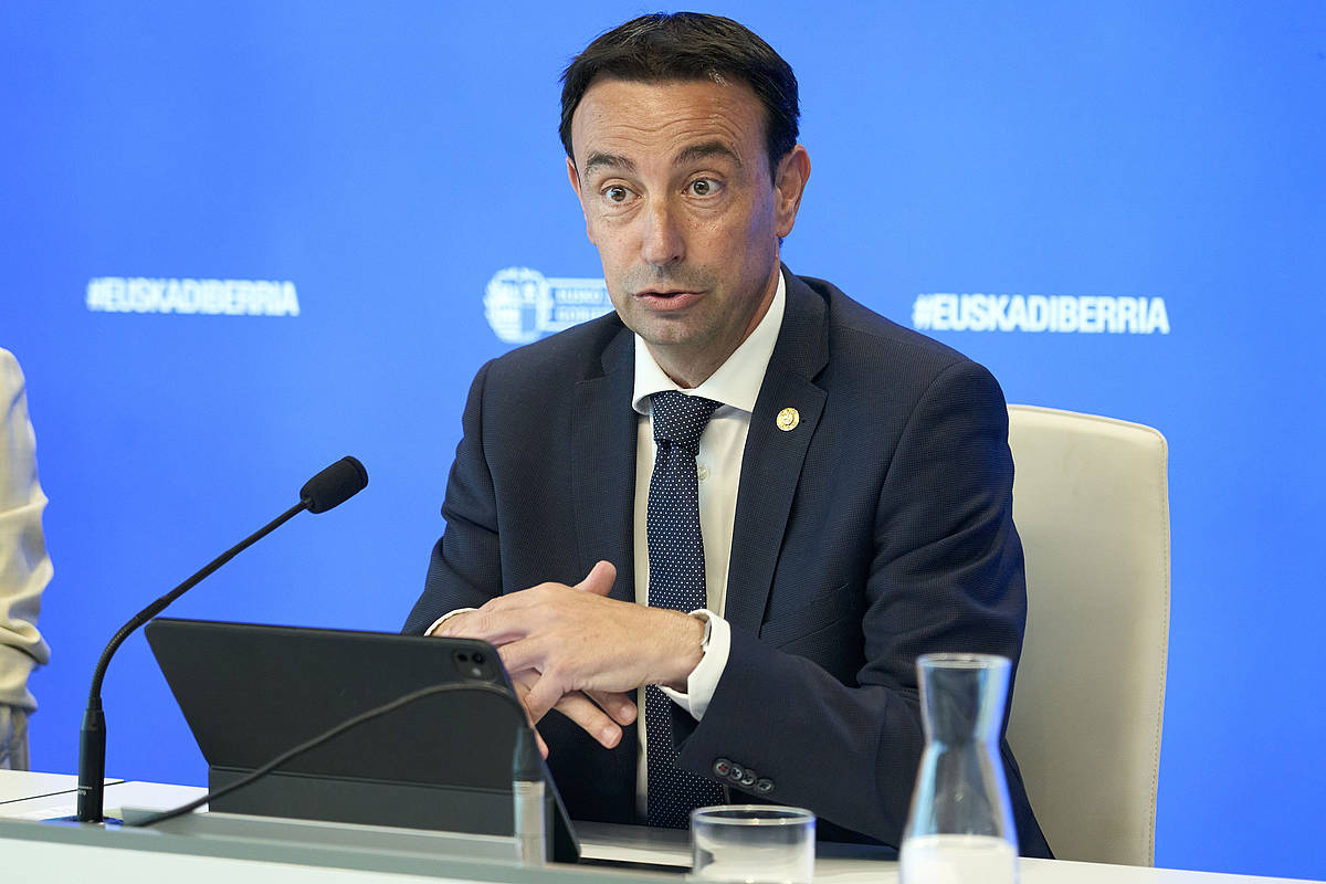 Mikel Torres, Eusko Jaurlaritzako Ekonomia sailburua. L.RICO / EFE