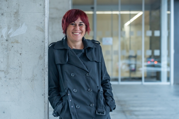 Oihana Santolaria arkitektura irakaslea. (ANDONI CANELLADA / FOKU)