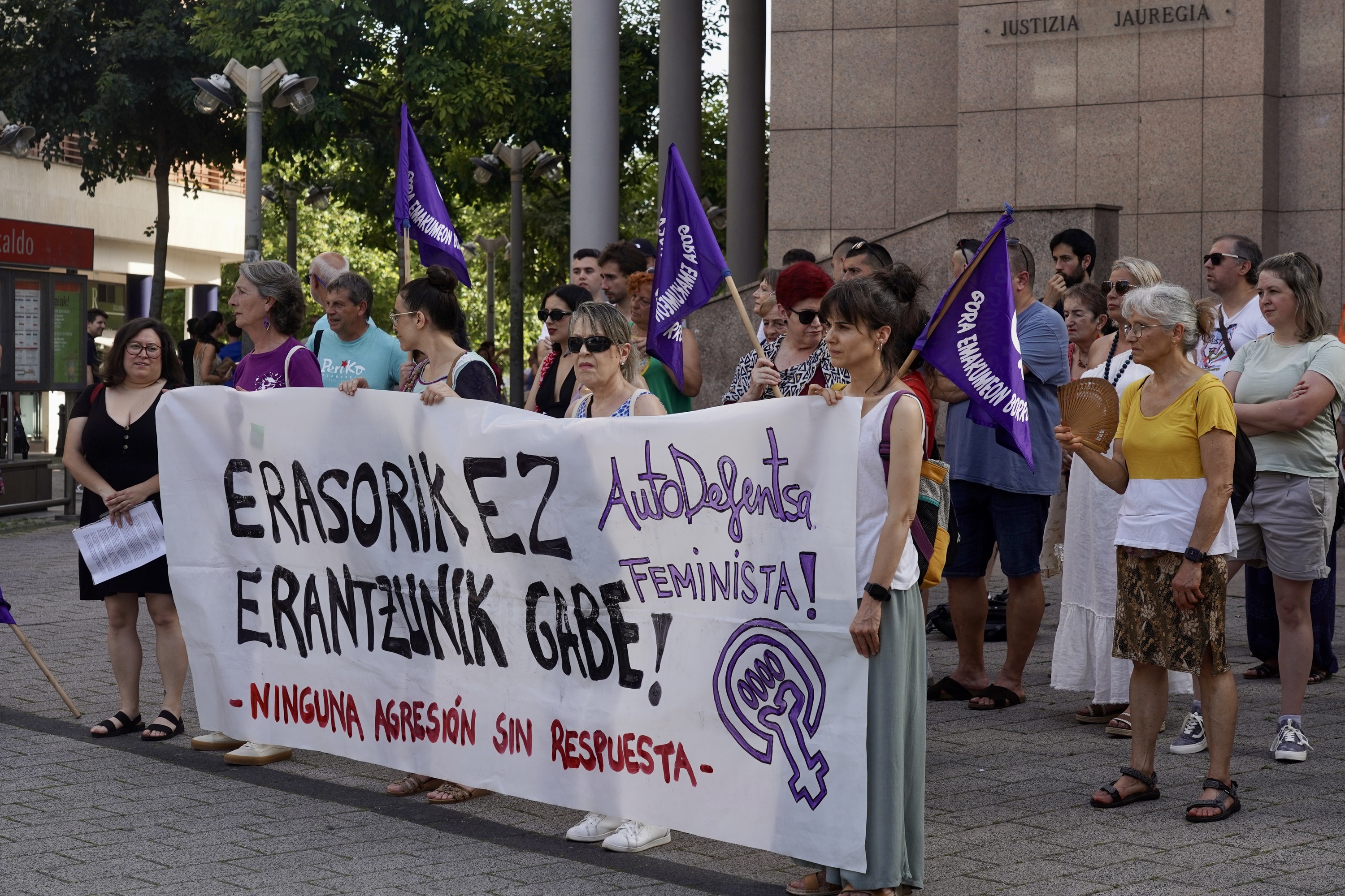 Sexu eraso baten kontrako elkarretaratze bat. MONIKA DEL VALLE / FOKU