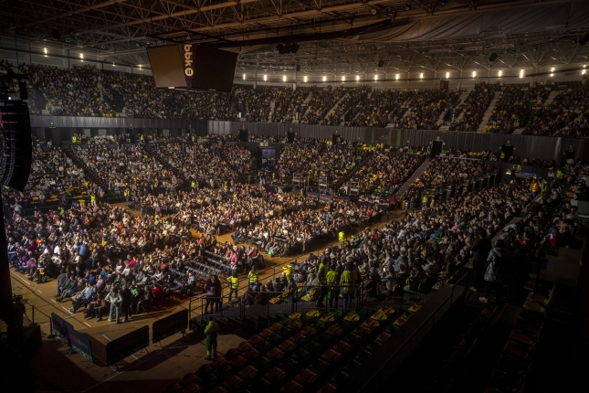 Jendetza bildu da Bilbao Arenan. JAIZKI FONTANEDA / FOKU