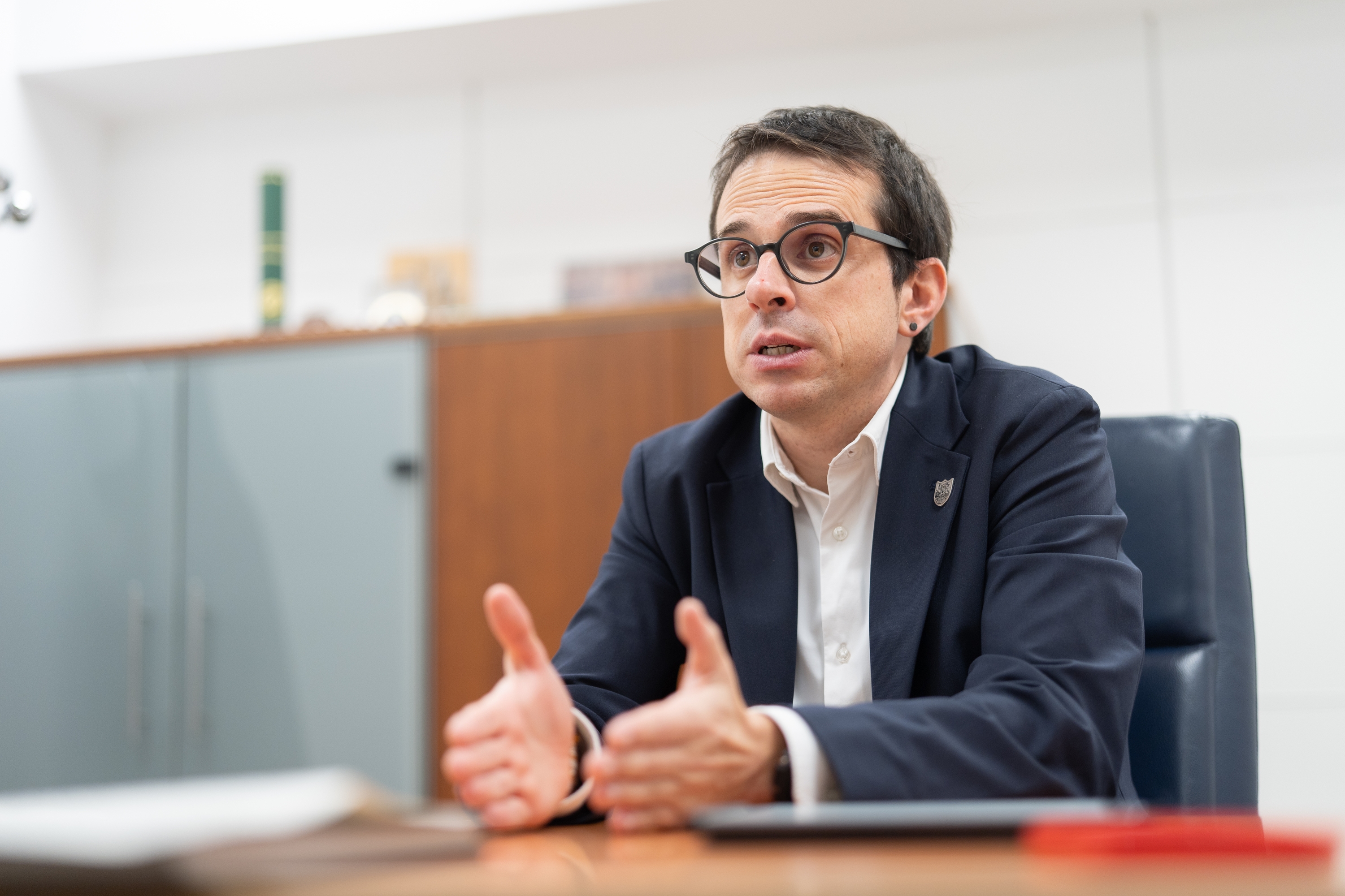 EH Bilduko eledun Pello Otxandiano. ENDIKA PORTILLO / FOKU