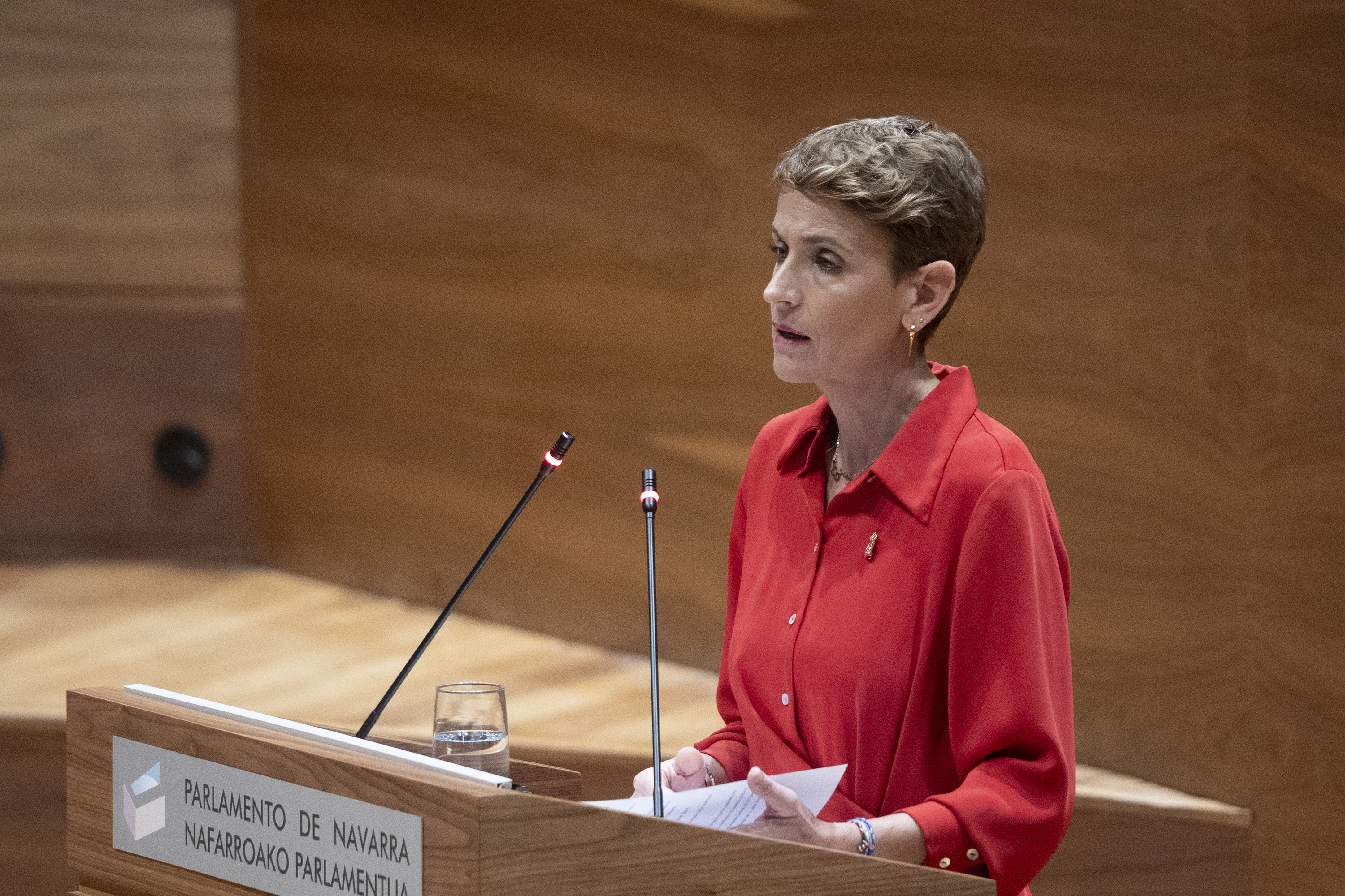 Maria Txibite Nafarroako Parlamentuan. JAGOBA MANTEROLA / FOKU