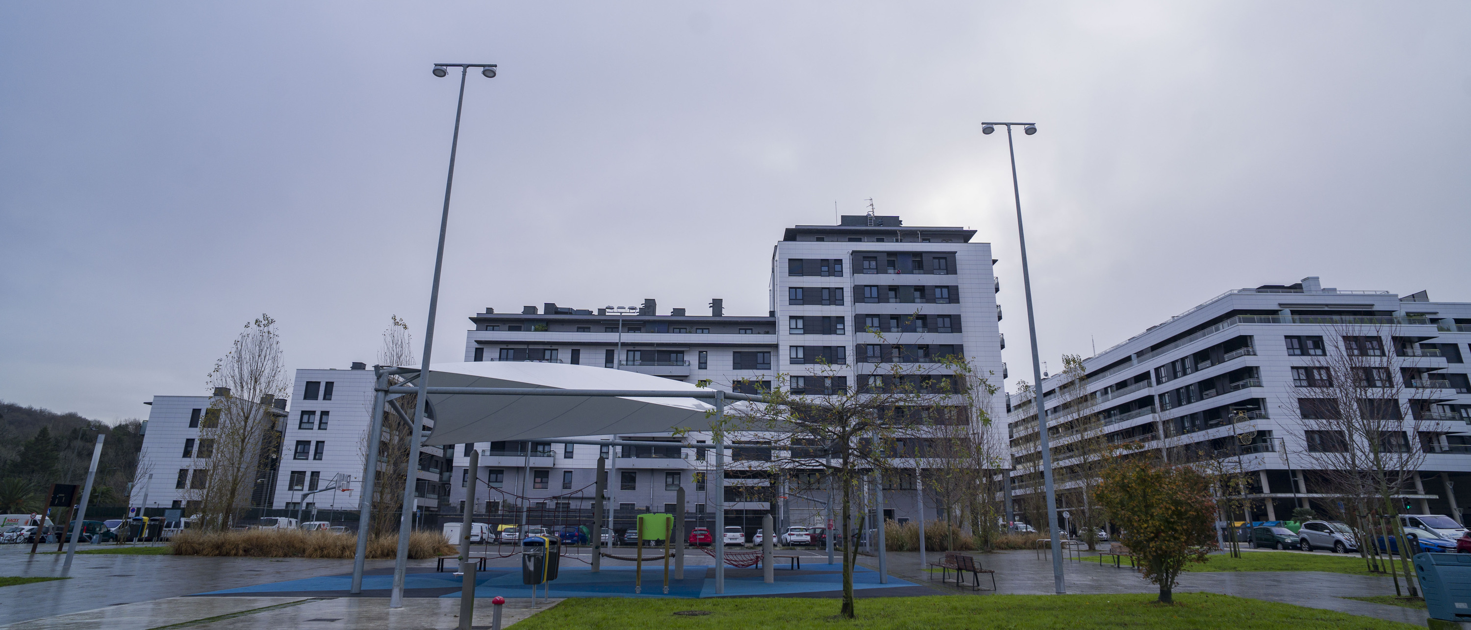 Txomiñenea auzoko Arteleku plaza eta eraikin berriak. JON URBE / FOKU