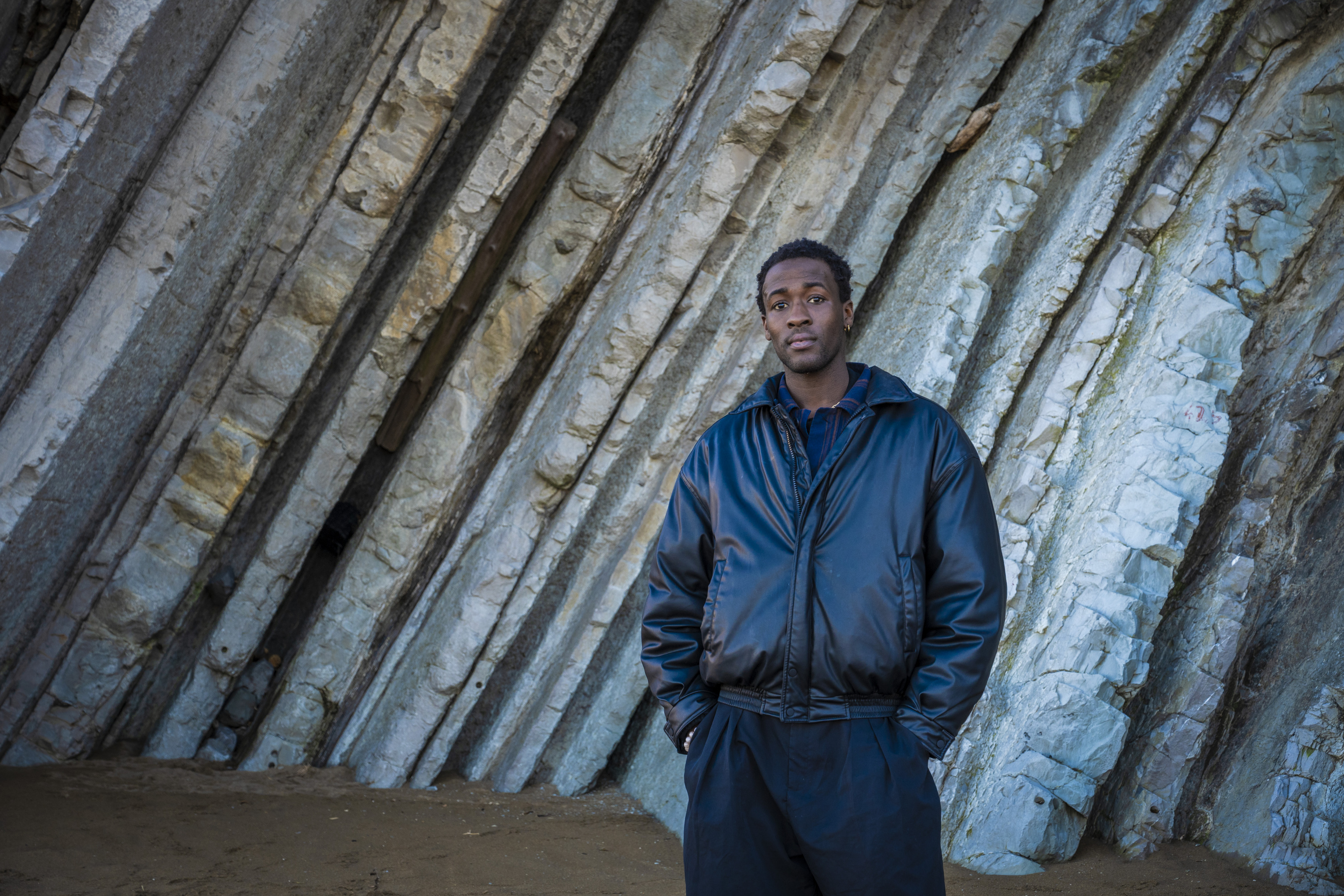 Sambou Diaby aktorea, 2025ko urtarrilean Zumaian, artxiboko irudi batean. GORKA RUBIO / FOKU