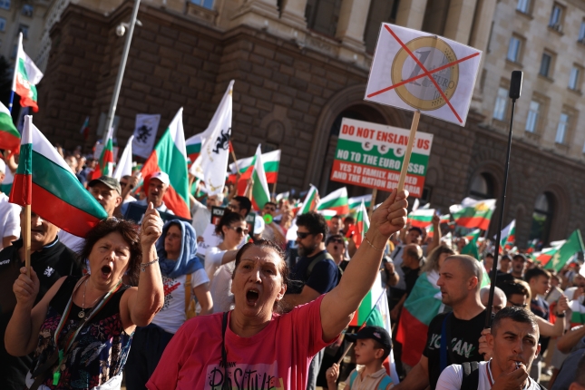 BULGARIA PROTEST EURO