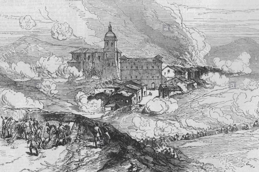 Hernaniren marrazkia Bigarren Gerra Karlistan