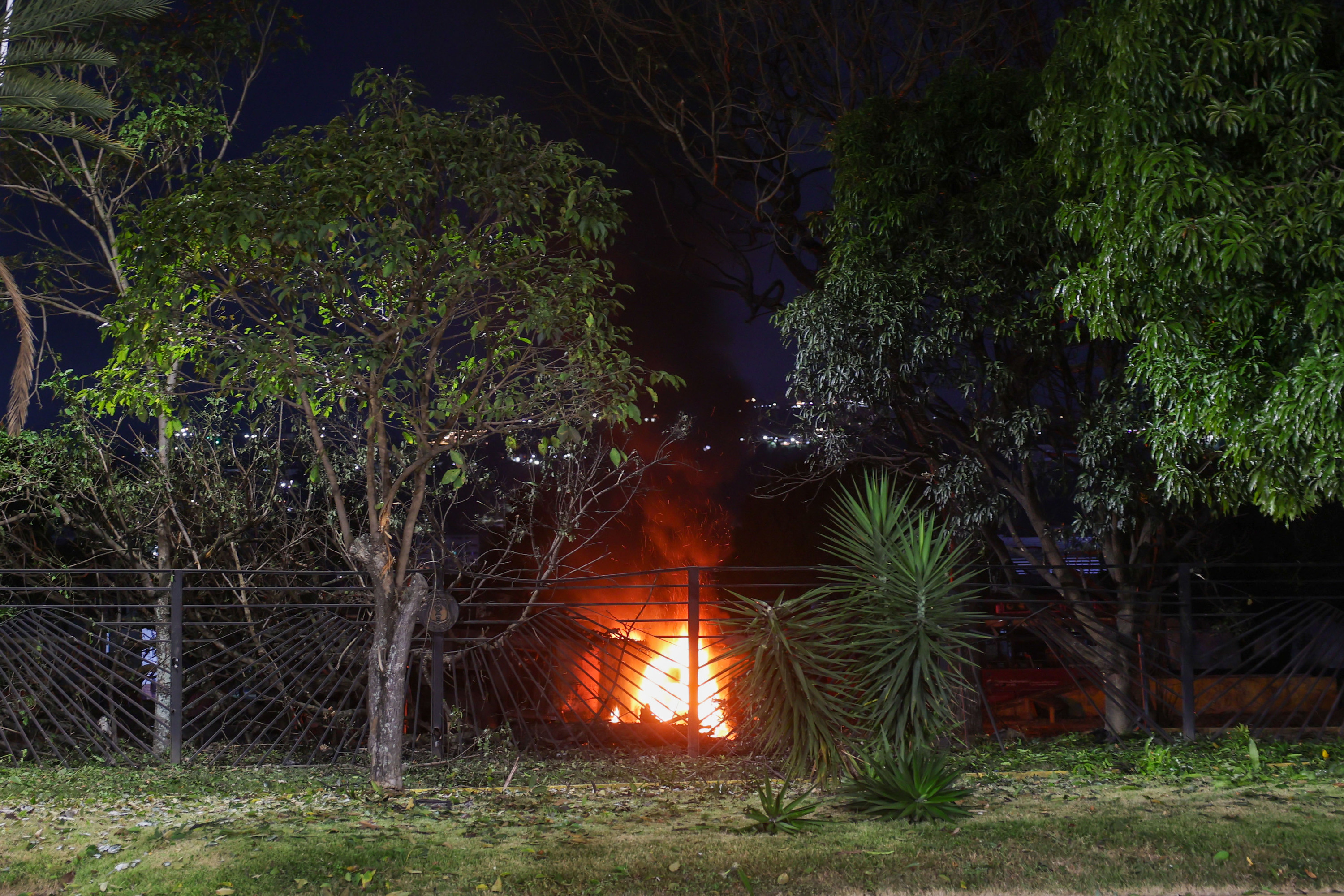 Leherketa bat, La Carlota base militarrean, Caracasen. MIGUEL GUTIERREZ / EFE