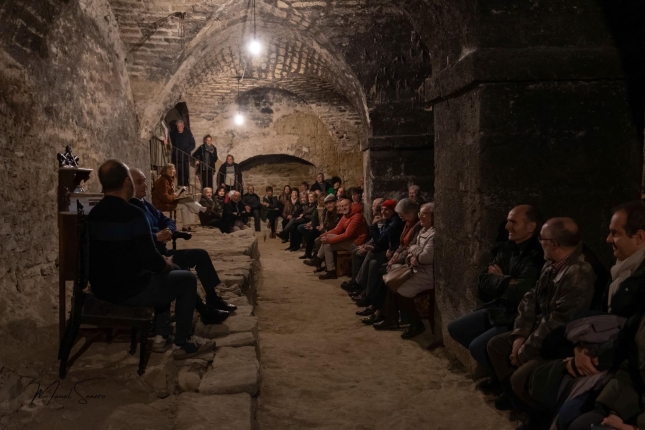 Alegria aita-semeak, liburuaren aurkezpenean. MANEL SENERO