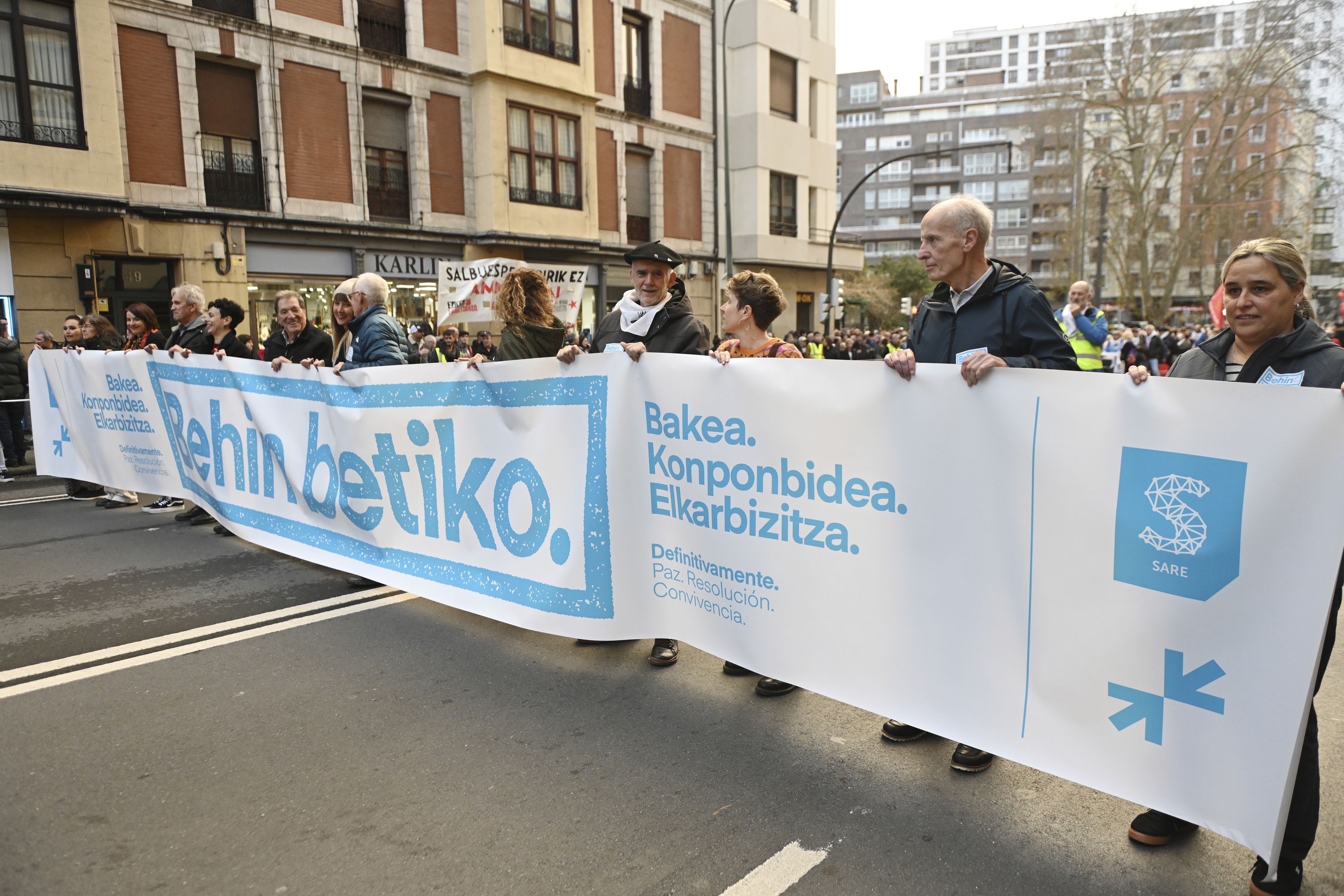 Sarek iaz deitutako manifestazioa, Bilbon. MIKEL MARTINEZ DE TRESPUENTES / FOKU