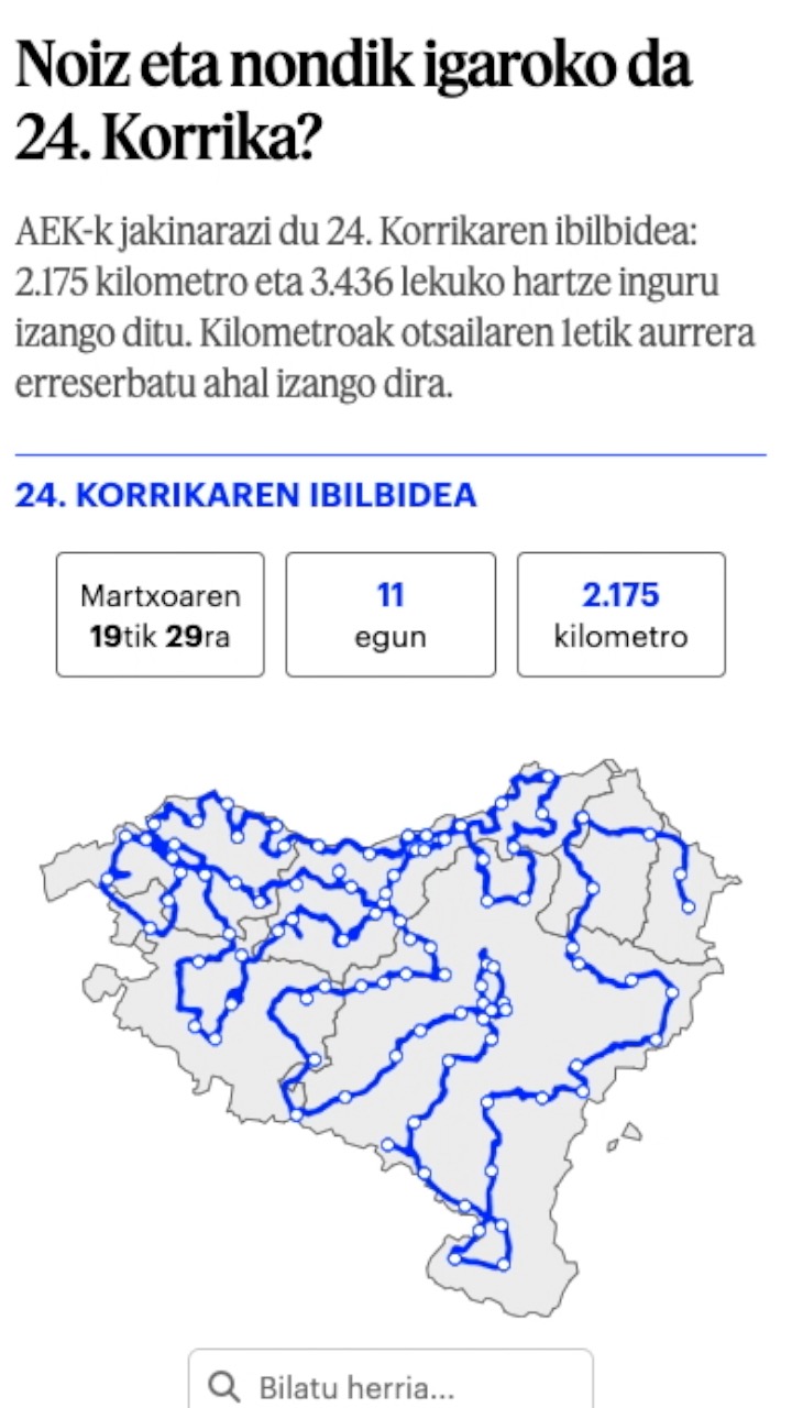Korrika ibilbidea