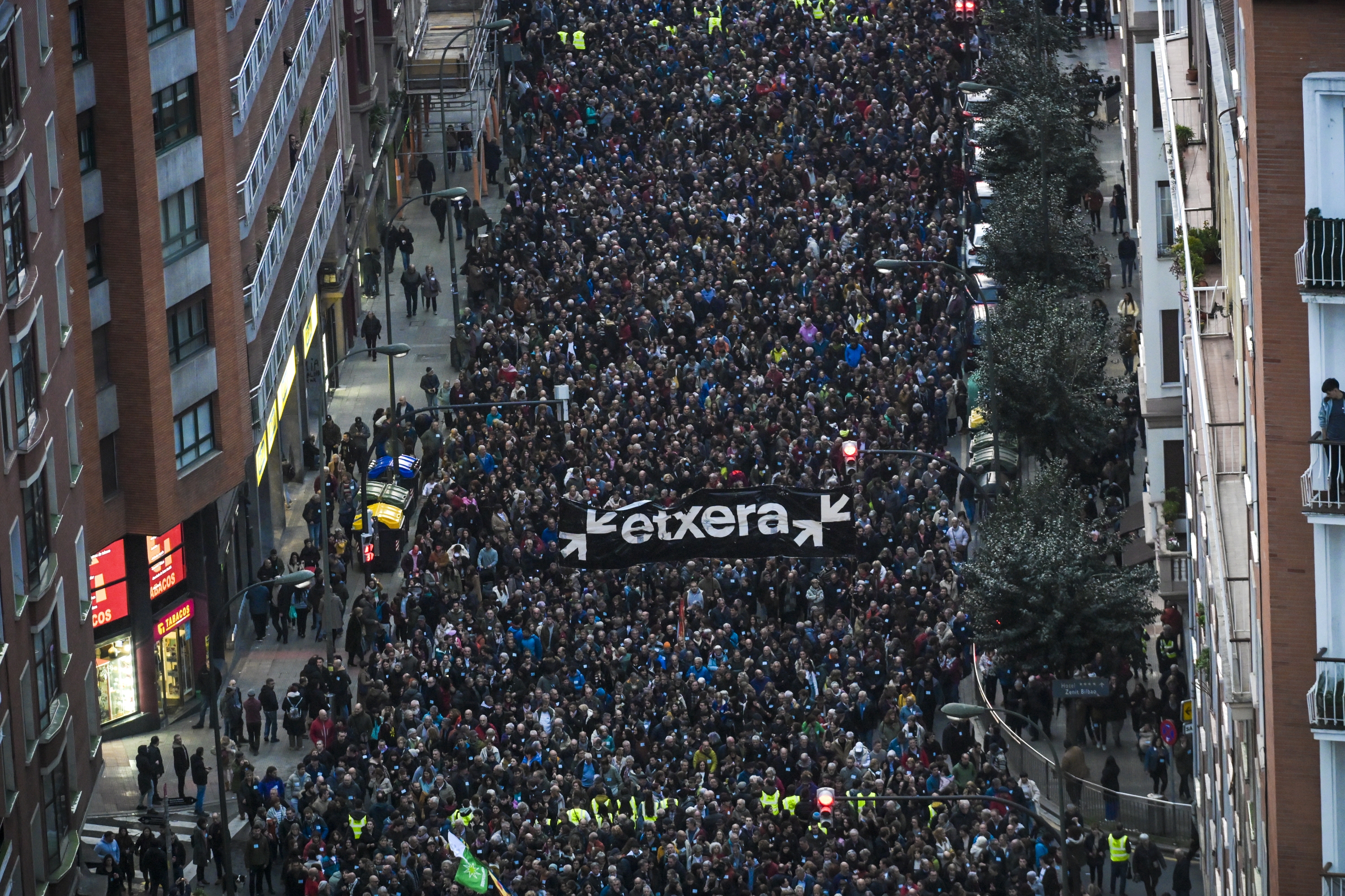 Iazko urtarrilean egindako mobilizazioa, Bilbon. GORKA RUBIO / FOKU
