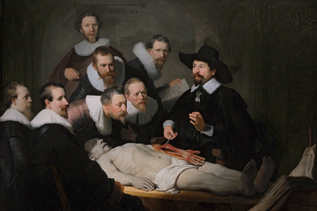 Rembrandt Harmenszoon van Rijnina margolariaren 'Nicolaes Tulpen Anatomia lezioa' koadroa. EFE