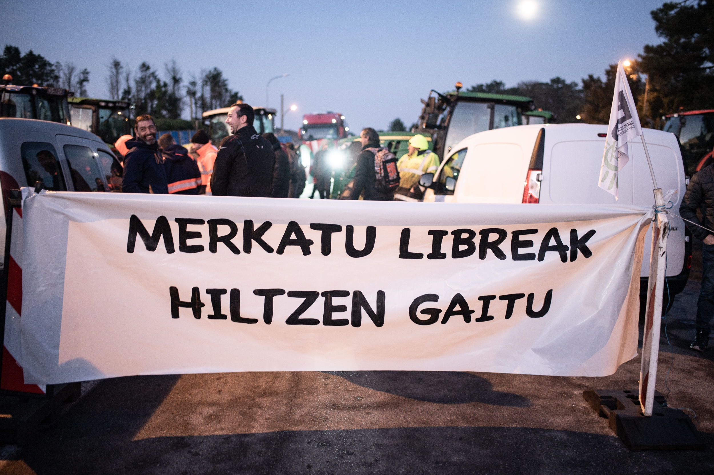 2024ko mobilizazio bat, Baionako portuan, ELB sindikatuaren eskutik. PATXI BELTZAIZ