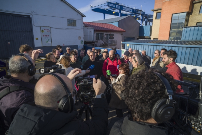 Balenciagako langileen agerraldia 2025eko abenduaren 11n. JON URBE / FOKU