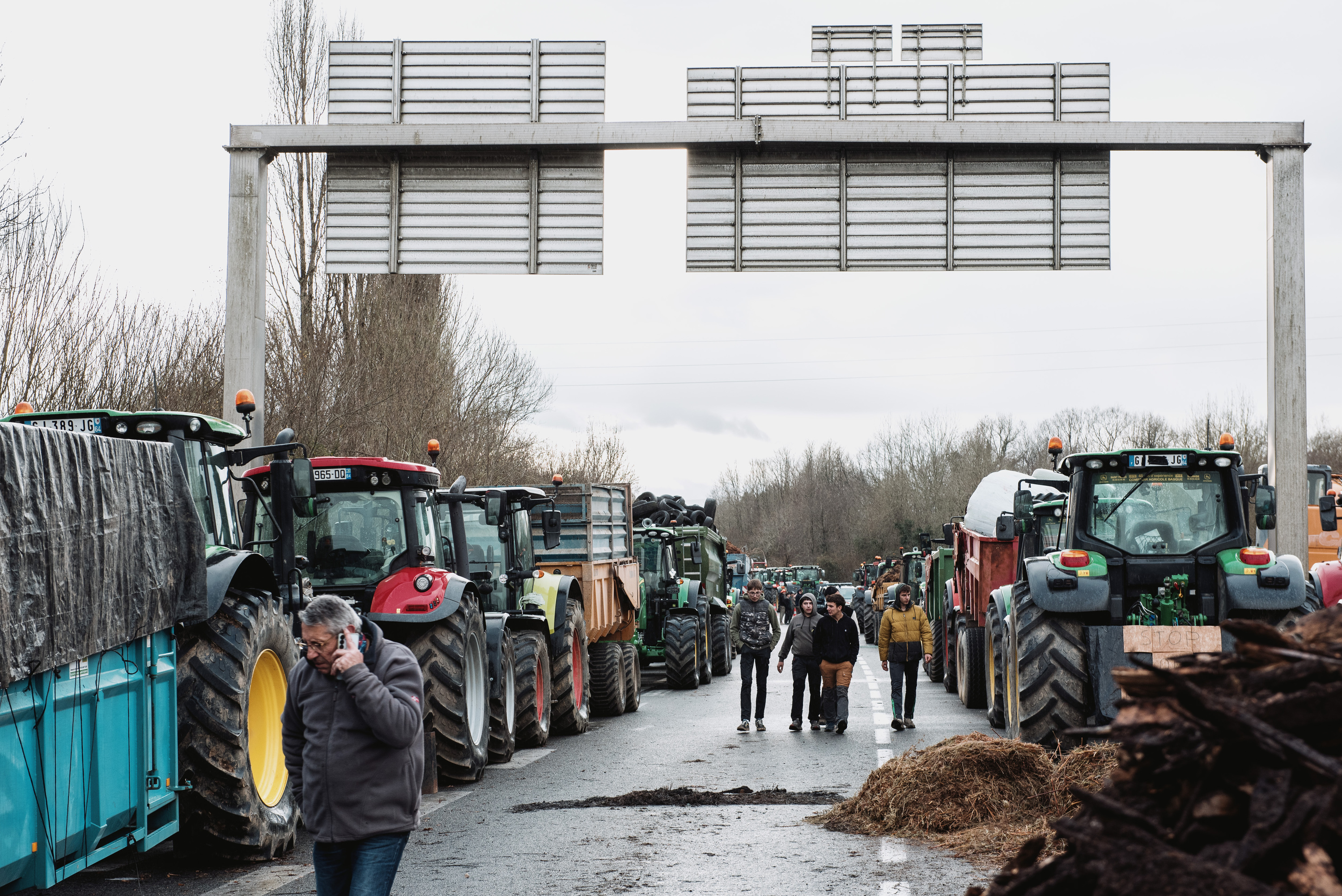 Laborarien protesta bat, abenduaren 22an. GUILLAUME FAUVEAU