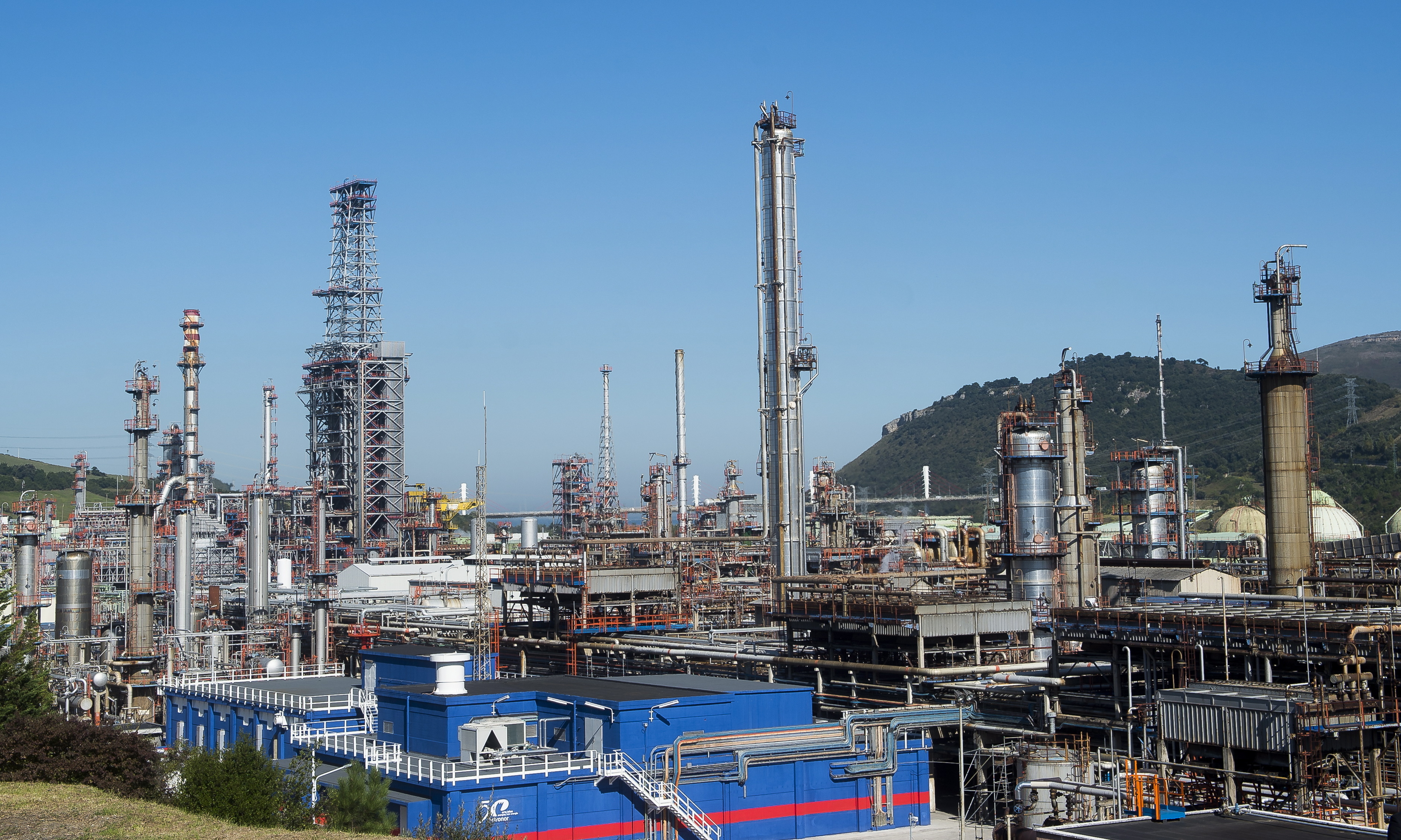 Petronorrek Muskizen duen findegia, artxiboko irudi batean. LUIS JAUREGIALTZO / FOKU