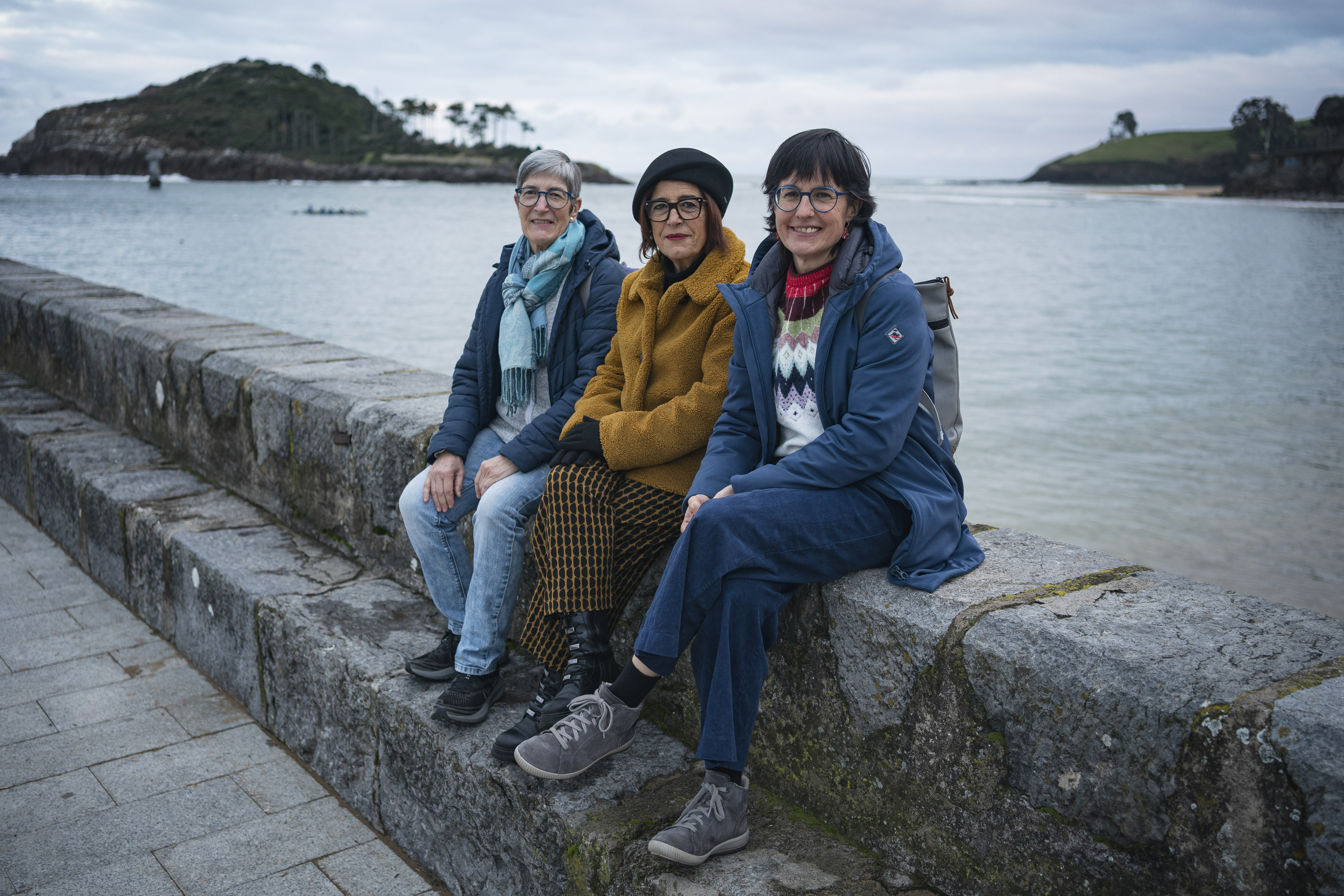 Zaballa, Kaltzakorta eta Erkiaga, Lekeitioko portuan. ARITZ LOIOLA / FOKU