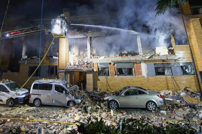 Etxeak, suntsituta, iaz leherketak izan eta gero. IÑAKI PORTO / EFE Etxeak, suntsituta, iaz leherketak izan eta gero. IÑAKI PORTO / EFE