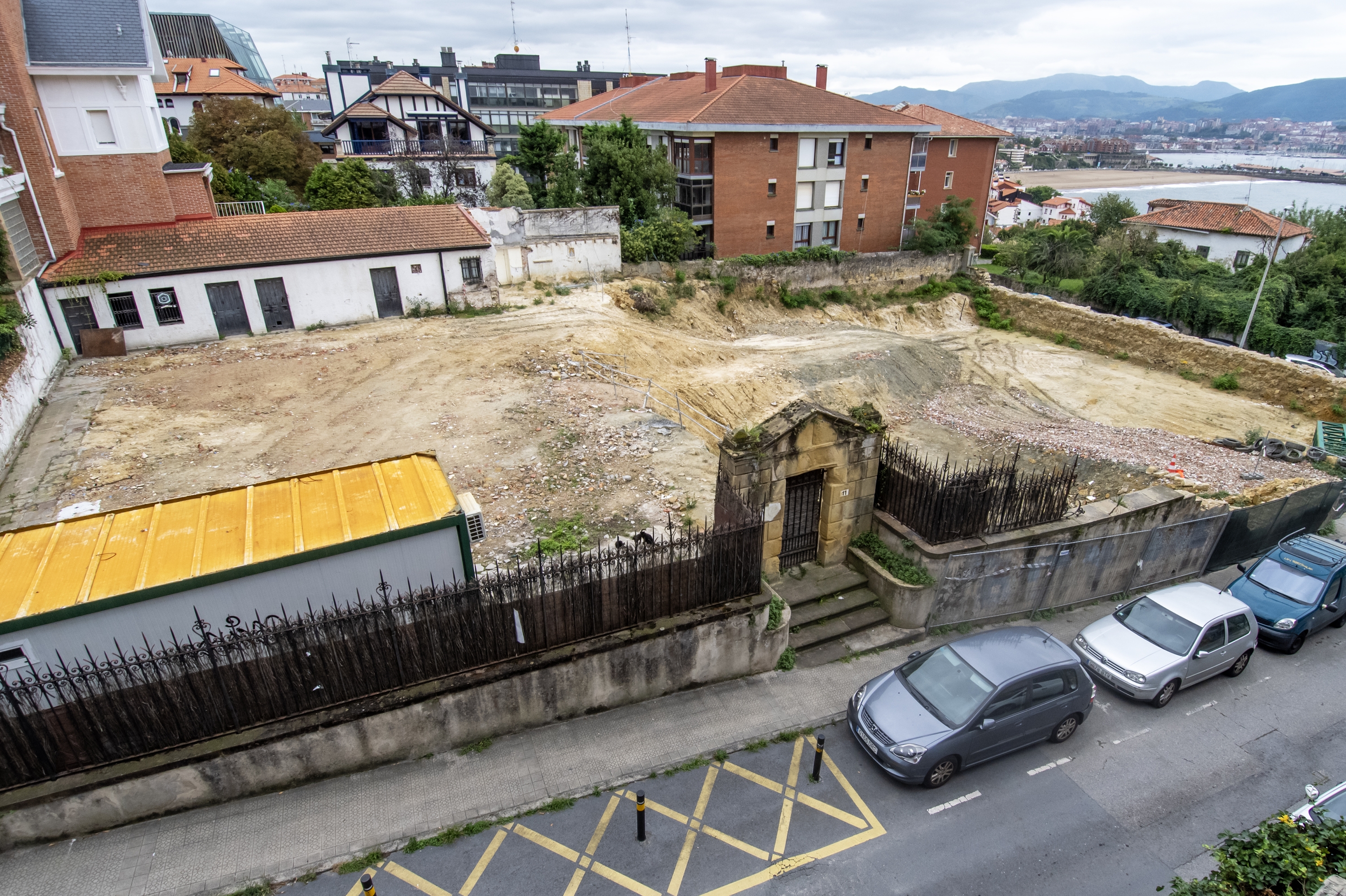 Irurak bat jauregia zegoen orubea, eraitsi ostean, 2024ko abuztuan. MIKEL MTZ DE TRESPUENTES / FOKU