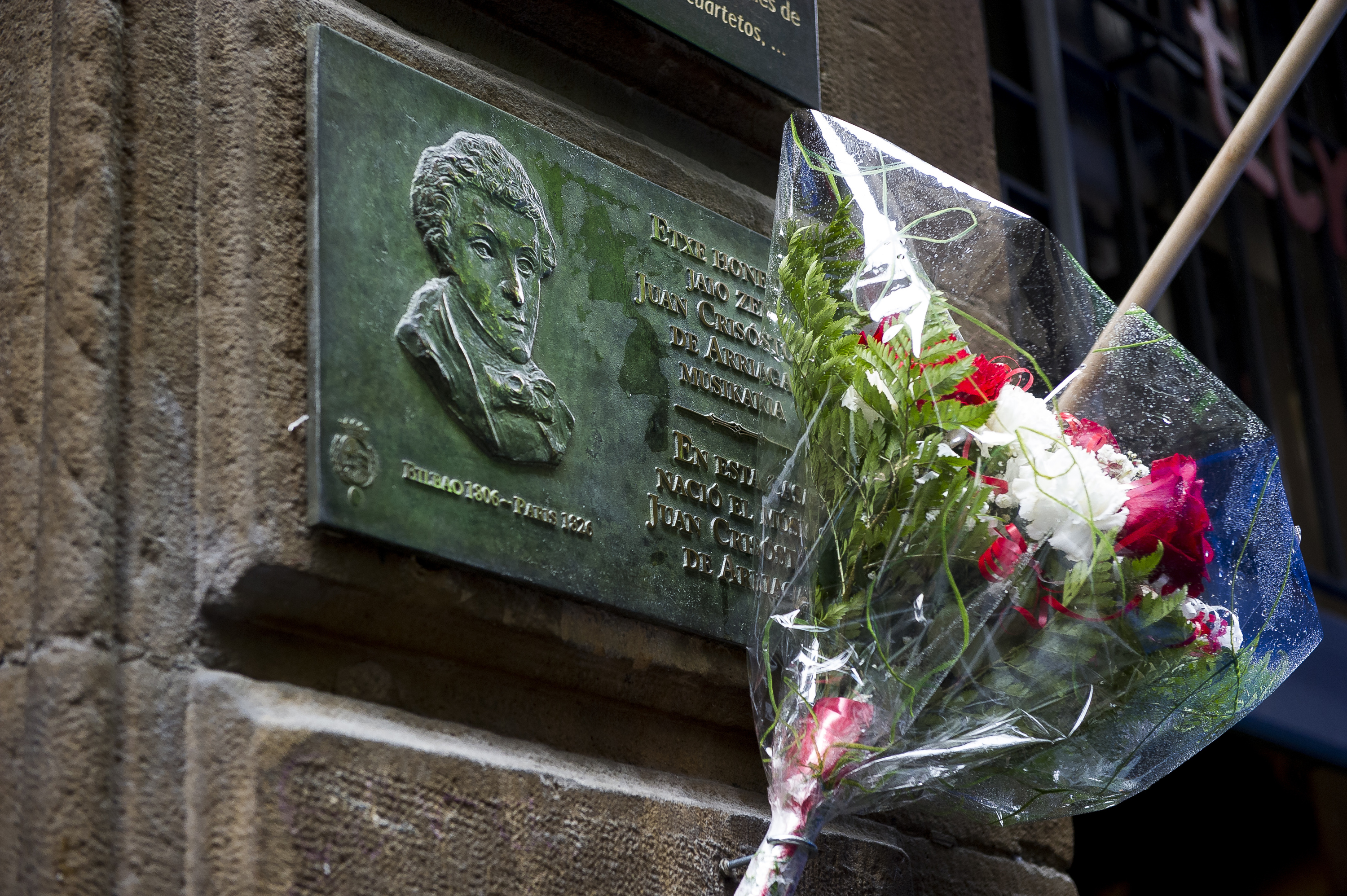 Gora Somera elkarteak 2015ean Juan Crisostomo Arriagari egindako omenaldia, haren sortetxe izandakoan. LUIS JAUREGIALTZO / FOKU