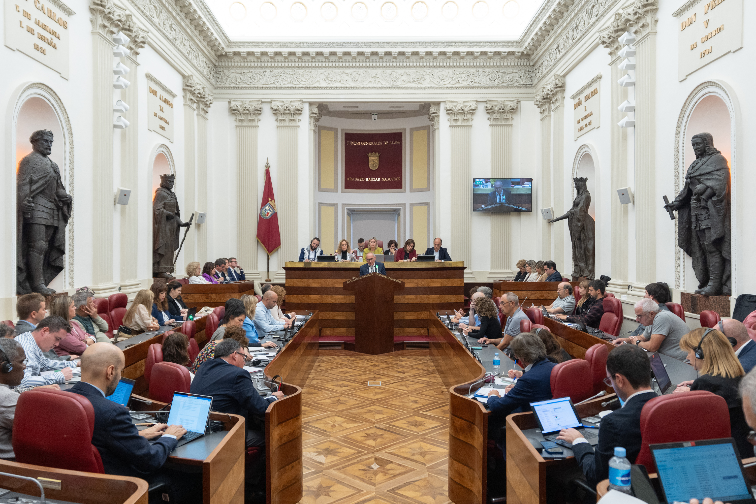 Arabako Batzar Nagusiak, artxiboko irudi batean. ENDIKA PORTILLO / FOKU