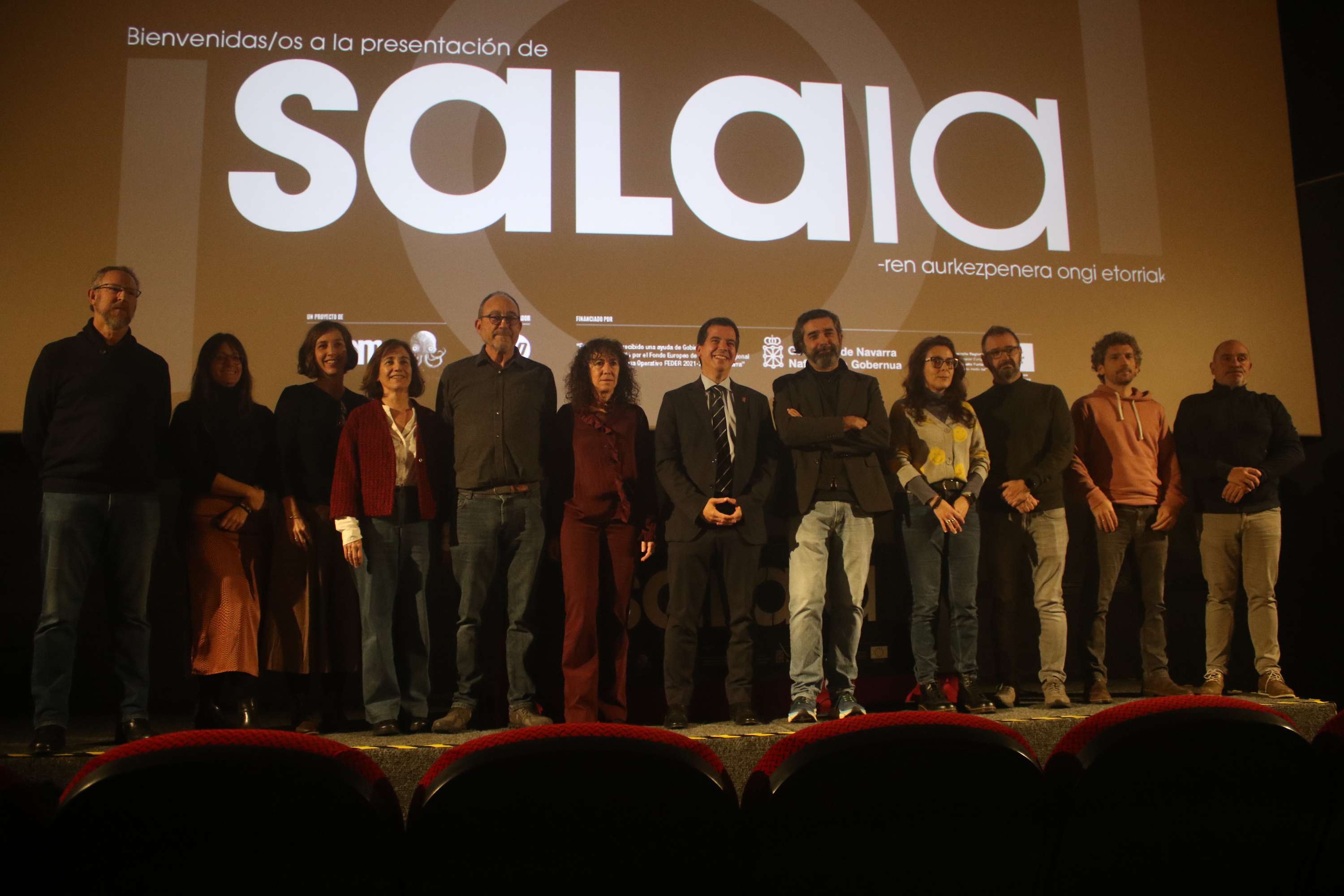 Salaia proiektuaren aurkezpena, Iruñeko Golem Baiona zineman, azaroan. GOLEM