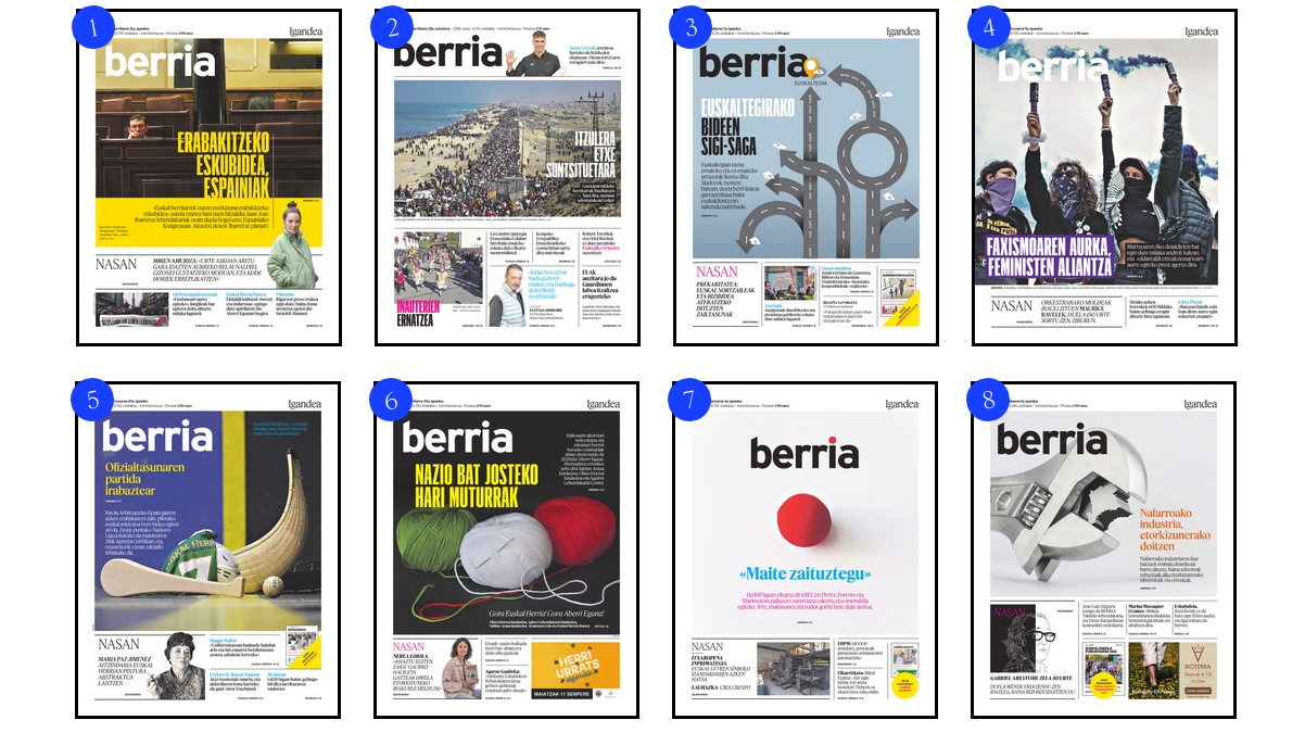Berriaren 2025ko azal batzuk