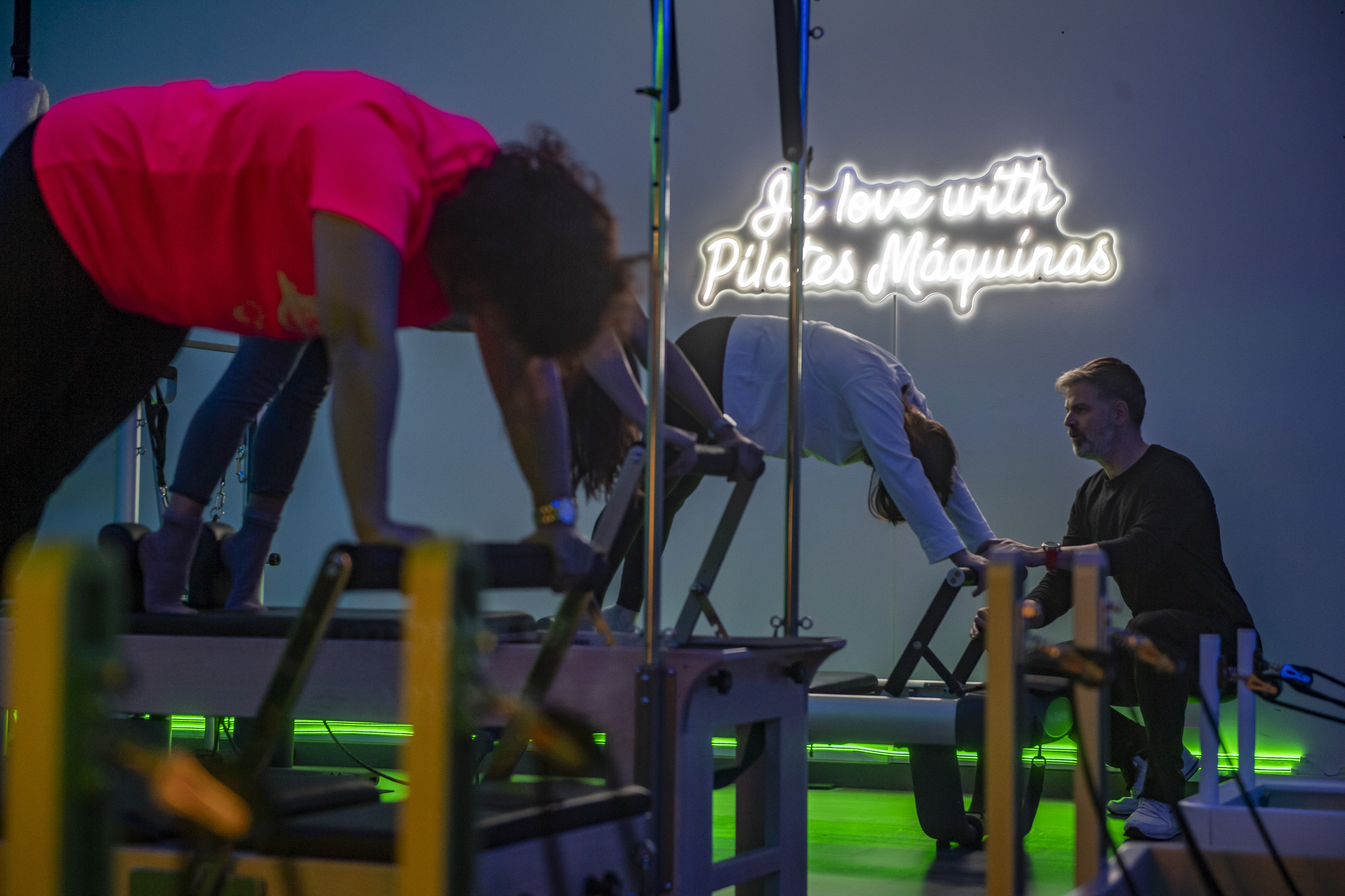 'Pilates makina' saio bat, Gasteizko Muby gimnasioan. JAIZKI FONTANEDA / FOKU