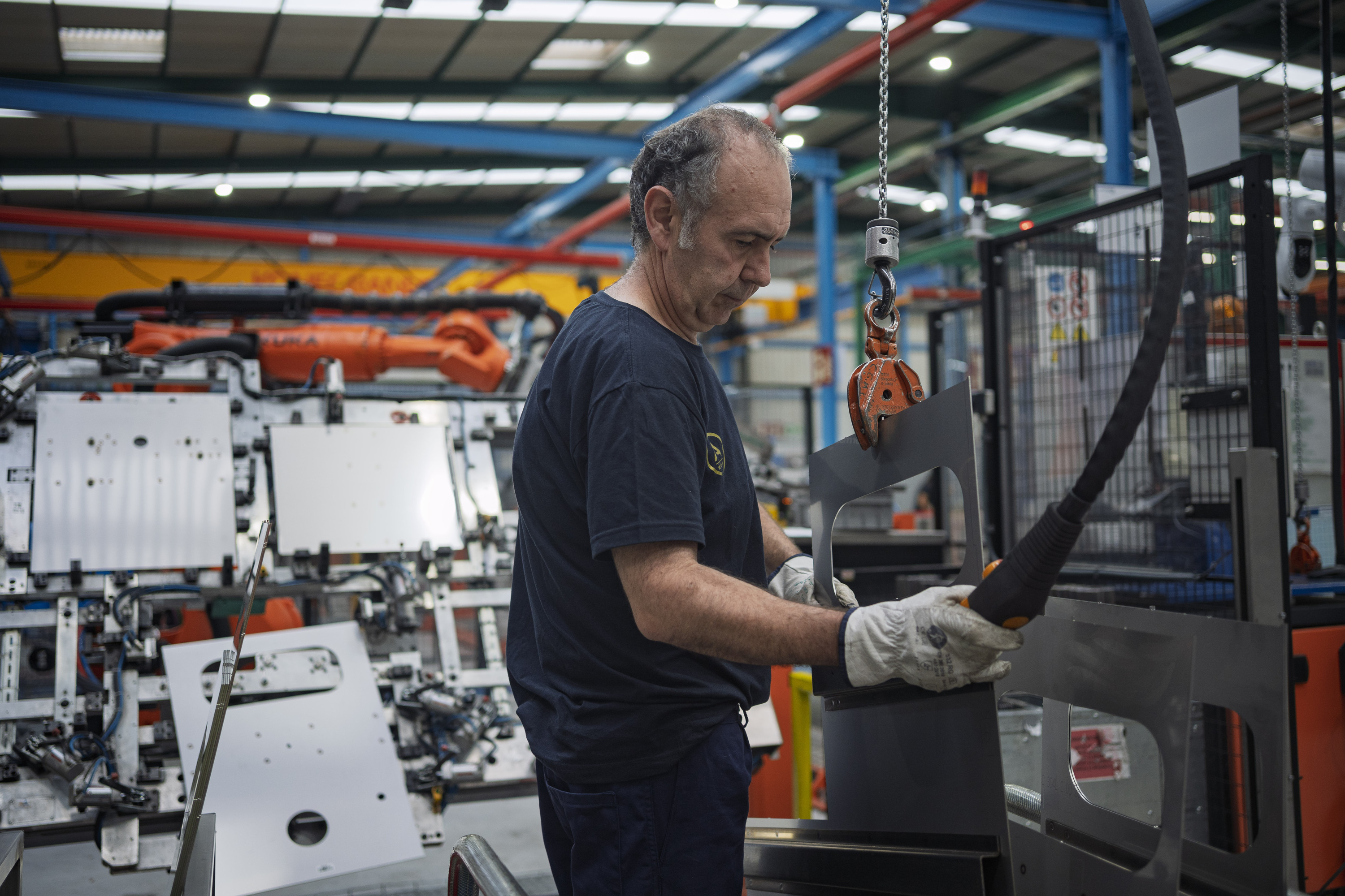 Industriaren urte kaskarrak hazkunde tasa moteldu du. ARITZ LOIOLA / FOKU