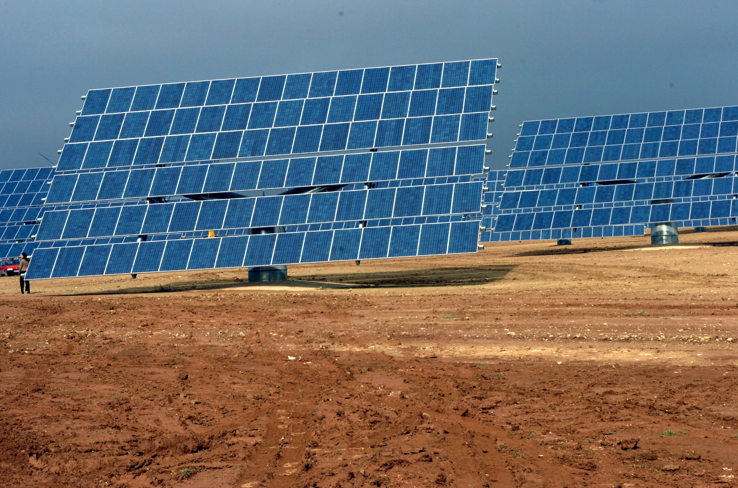 Eguzki panelen planta, artxiboko irudian. LANDER F. ARROIABE / FOKU