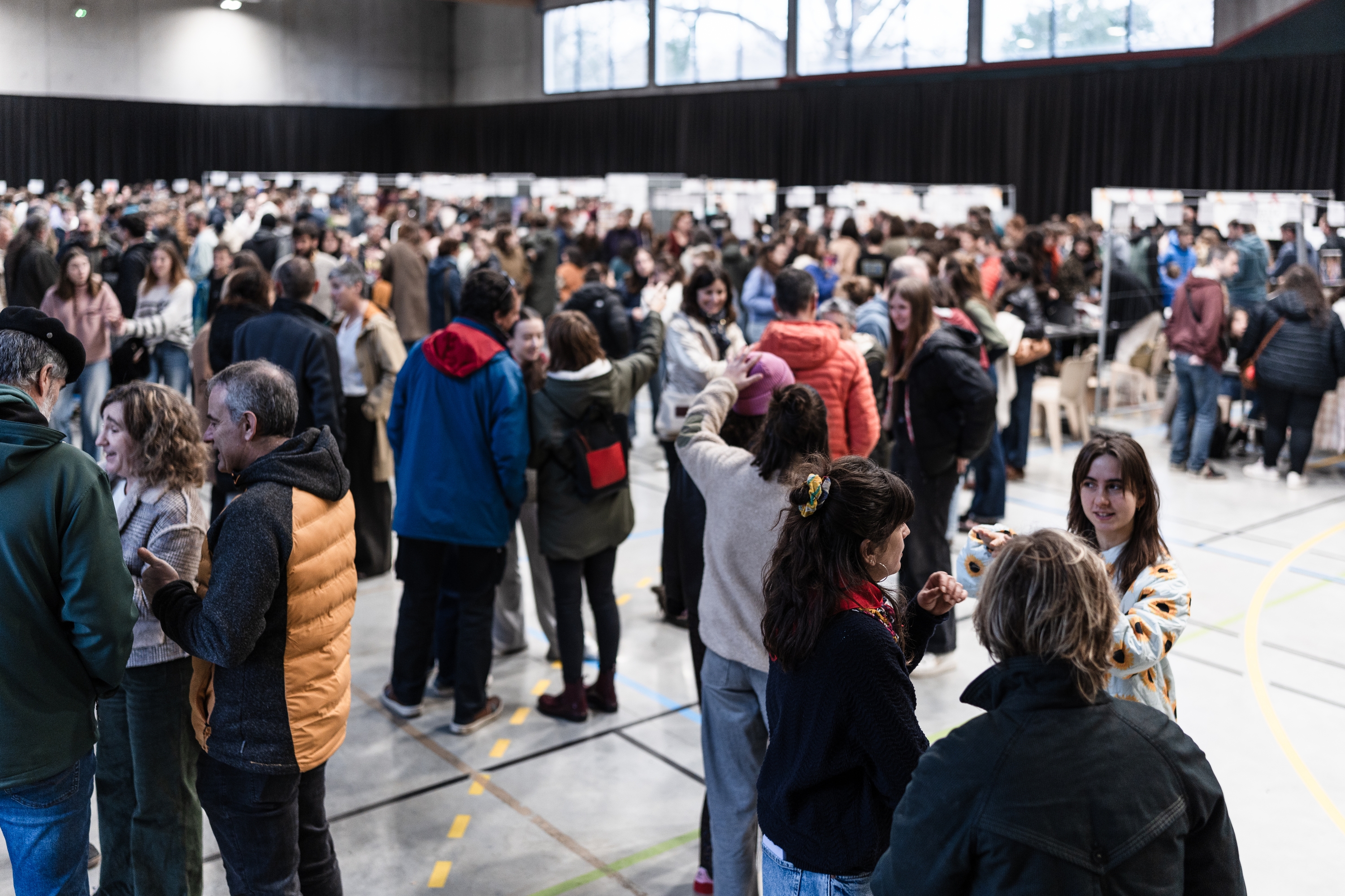 Etxepare lizeoko lanbide foroa, gaur goizean, Baionan. NAHIA GARAT