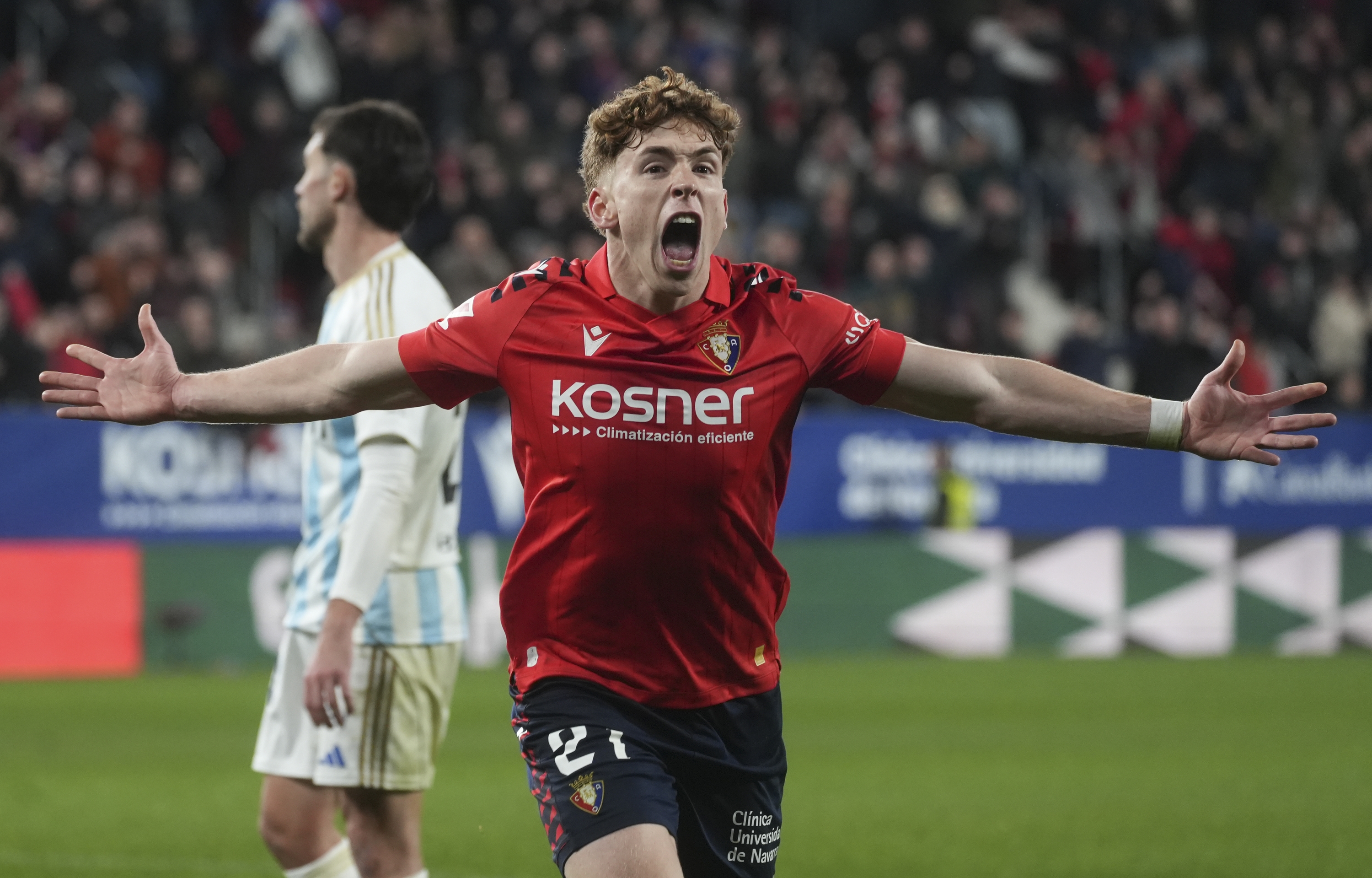 Victor Muñoz garaipenaren gola ospatzen. JAGOBA MANTEROLA / FOKU