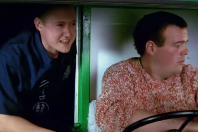 Fermin Muguruza 'Big Beñat' abestiko bideoklipean, Big Beñat sukaldariarekin. BERRIA Fermin Muguruza 'Big Beñat' abestiko bideoklipean, Big Beñat sukaldariarekin. BERRIA